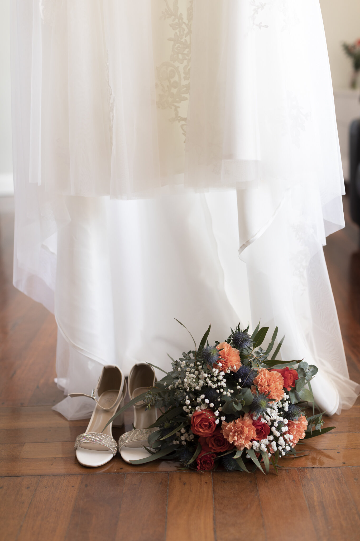 wedding dress, shoes and flowers Wedding photography Geraldton.jpg