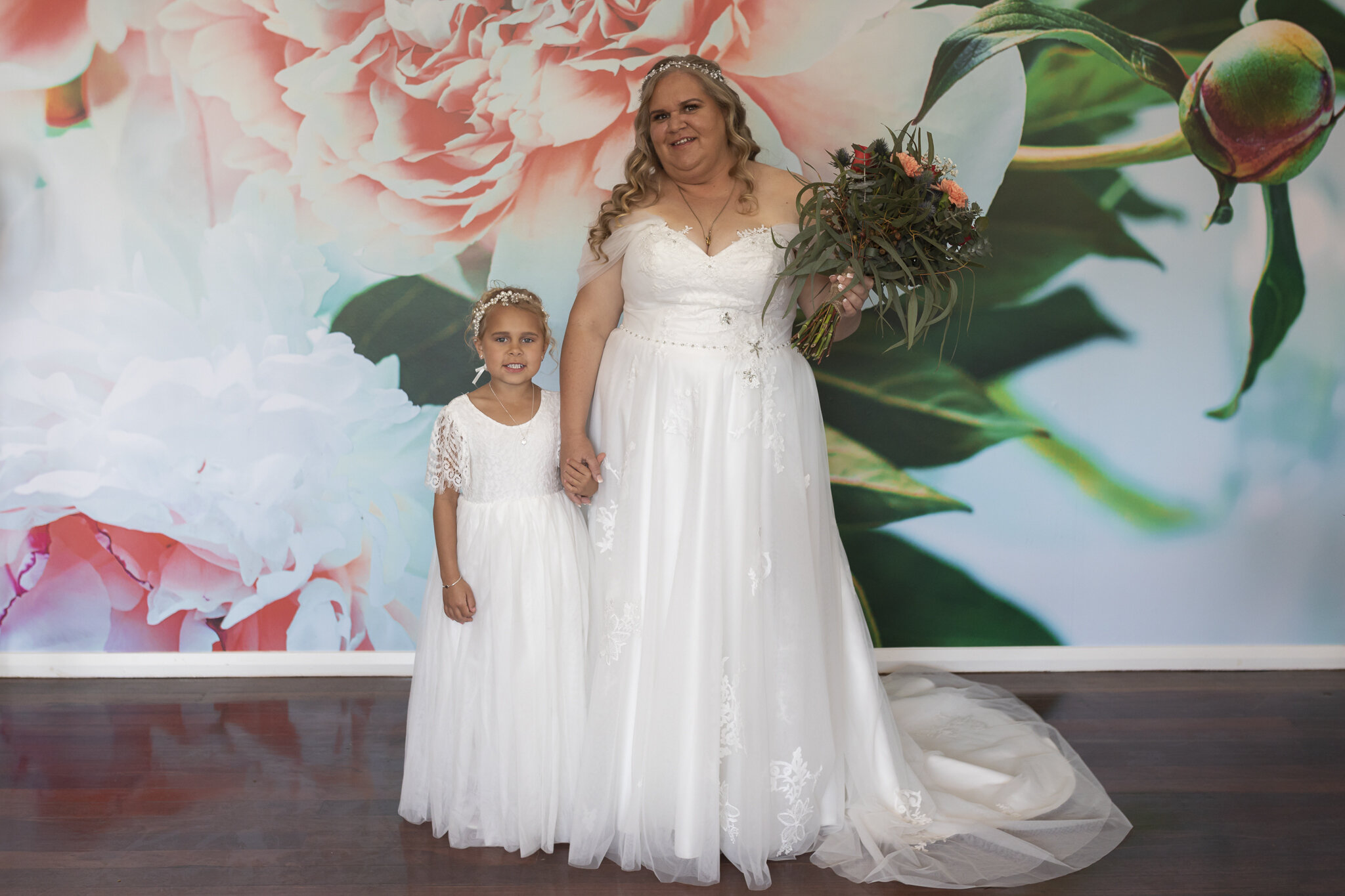 Bride and flower girl Michelle McKoy Photographer Geraldton.jpg