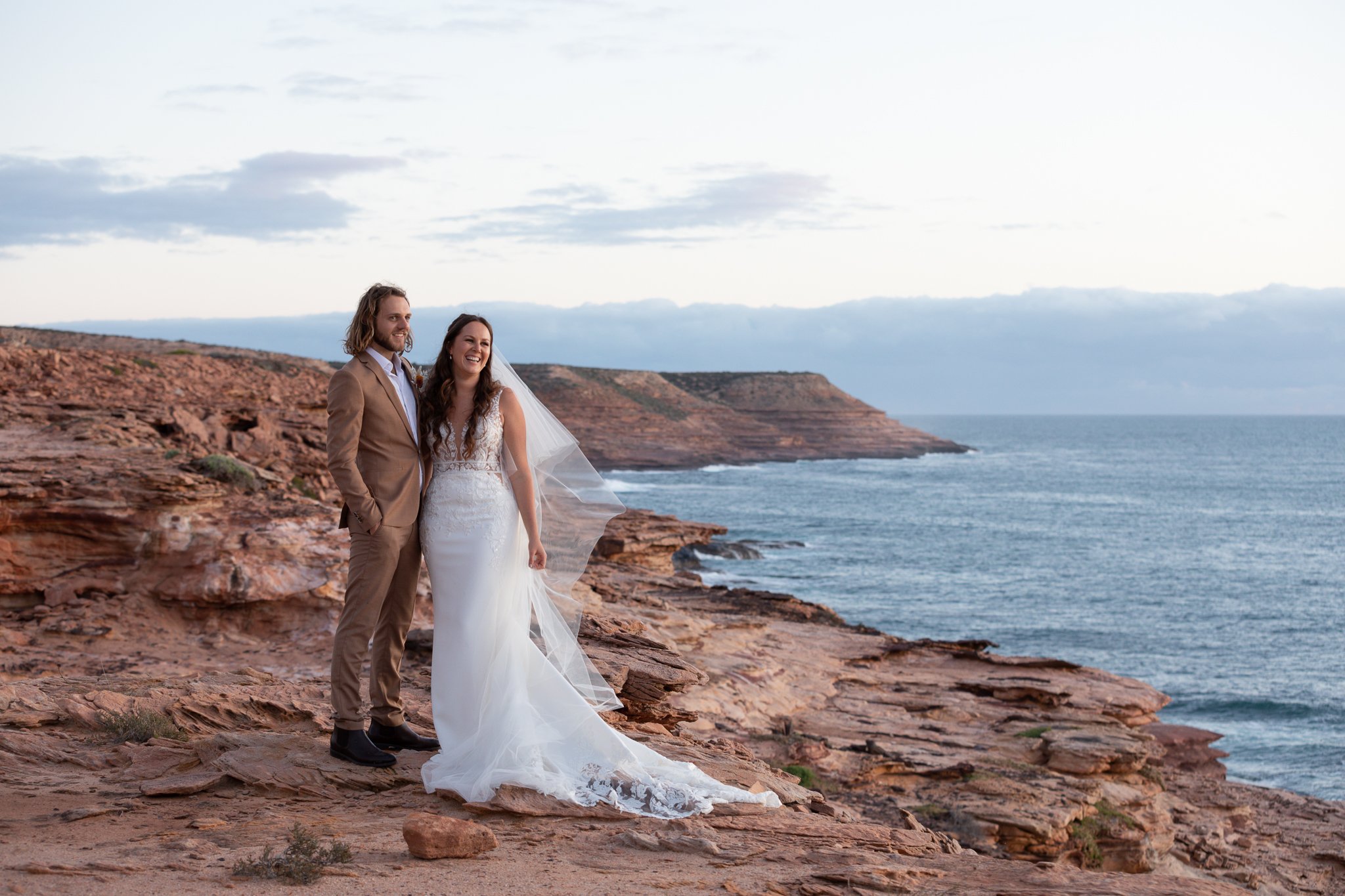 Wedding photographer Kalbarri - coastal cliffs at sunset.jpg