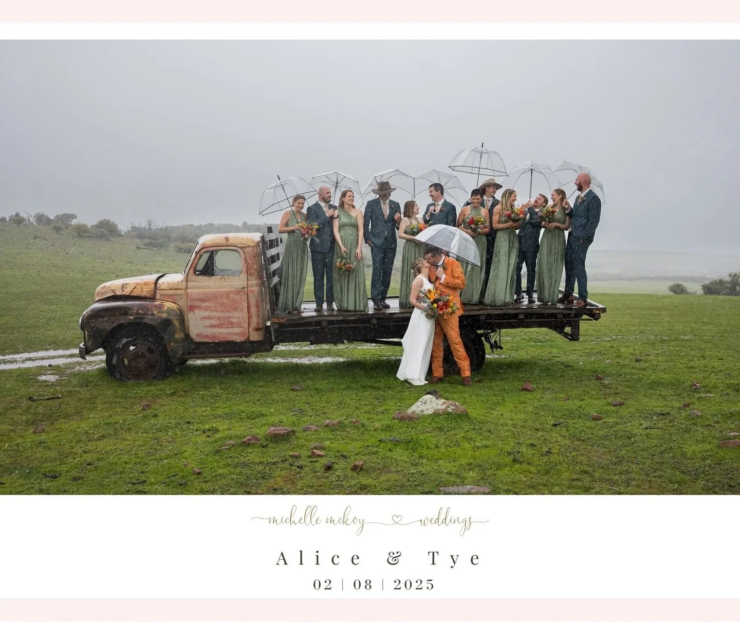 🤍Alice &amp; Tye 🤍

Wow what a day! Rain, romance &amp; real moments - Alice &amp; Tye&rsquo;s beautiful country wedding @emucreekgardens in Chapman Valley. 

Rain on your wedding day could be a bit stressful for some but for Alice &amp; Tye it was