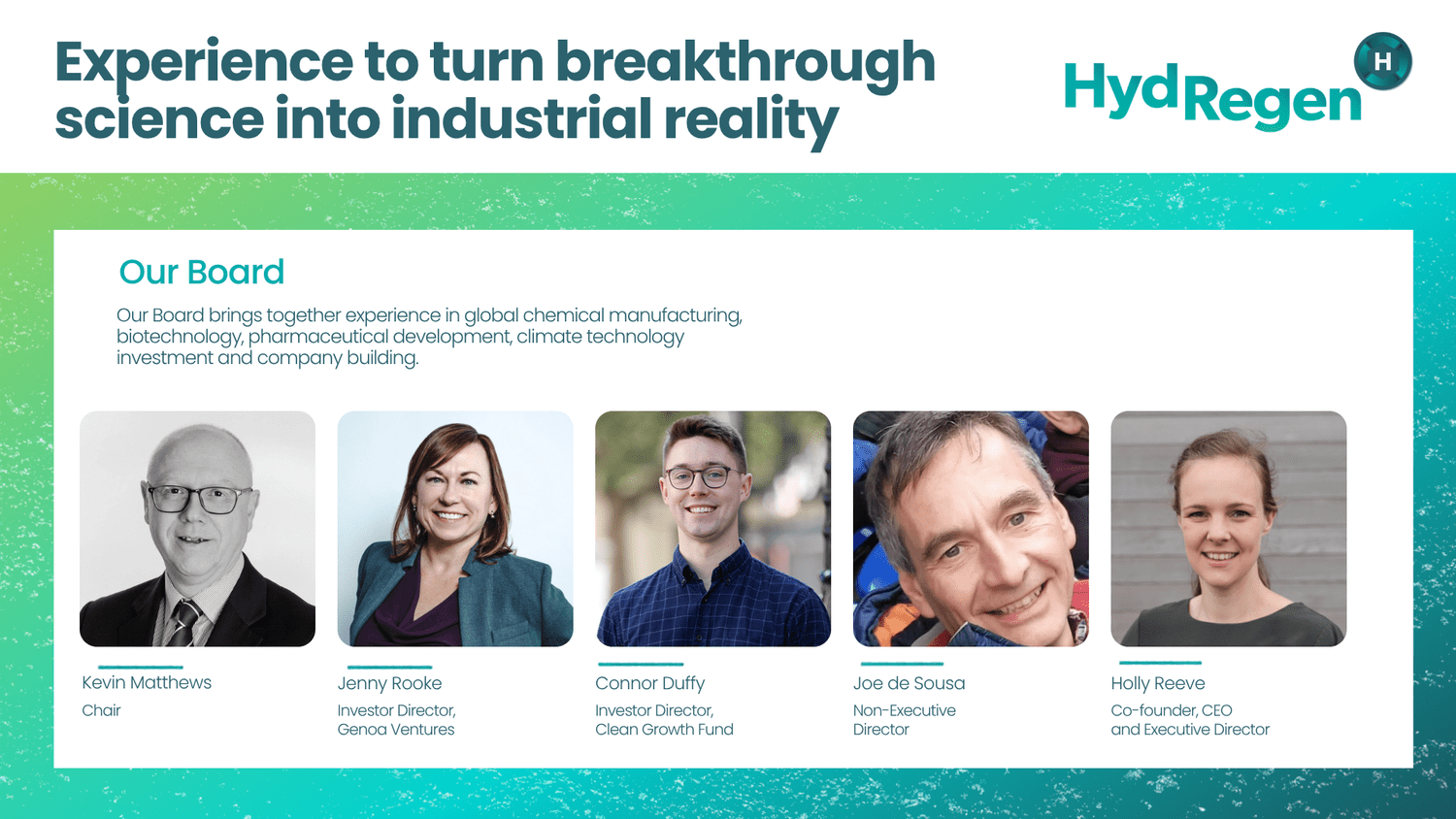 HydRegen Raises $8M (£6M) Series A to Bring Biocatalysis to Industrial ...