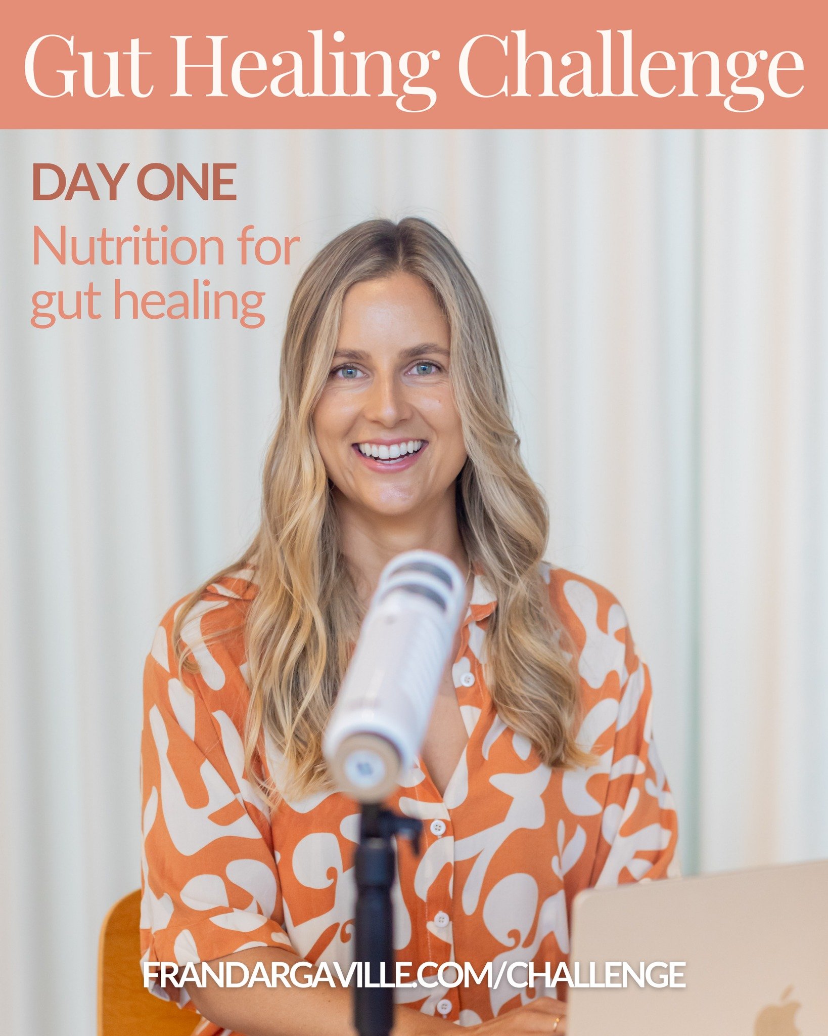I had so much fun kicking off the 5-Day Gut Healing Challenge this morning! 🙌

We covered all things nutrition, including some key foundational pieces you *need* to know, along with targeted nutrition for gut healing. 

This value-packed free challe