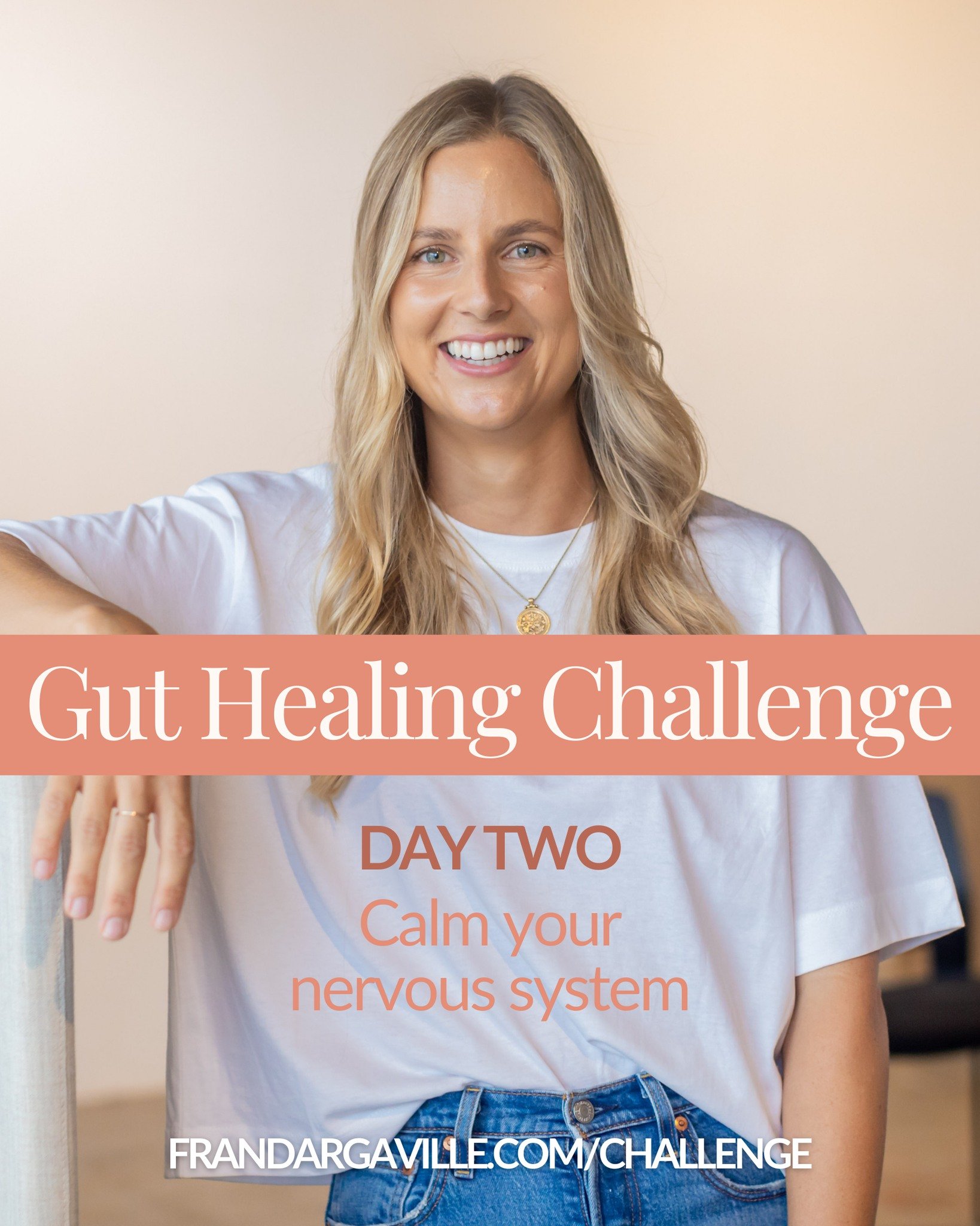 Join me LIVE for Day 2 of the Gut Healing Challenge!

We'll be diving into stress and the gut-brain connection, and some of my favourite tools for nervous system regulation.

Register for free to get all the details - DM or comment CHALLENGE or head 