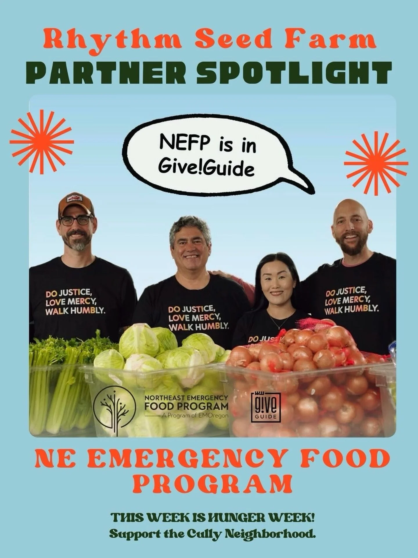 Partner Spotlight: Northeast Emergency Food Program

This week is Hunger Week at @giveguide Please consider sharing, following, and giving to this incredible organization in our Cully neighborhood.

Rhythm Seed Farm and @ne_emergency_food_pdx share a