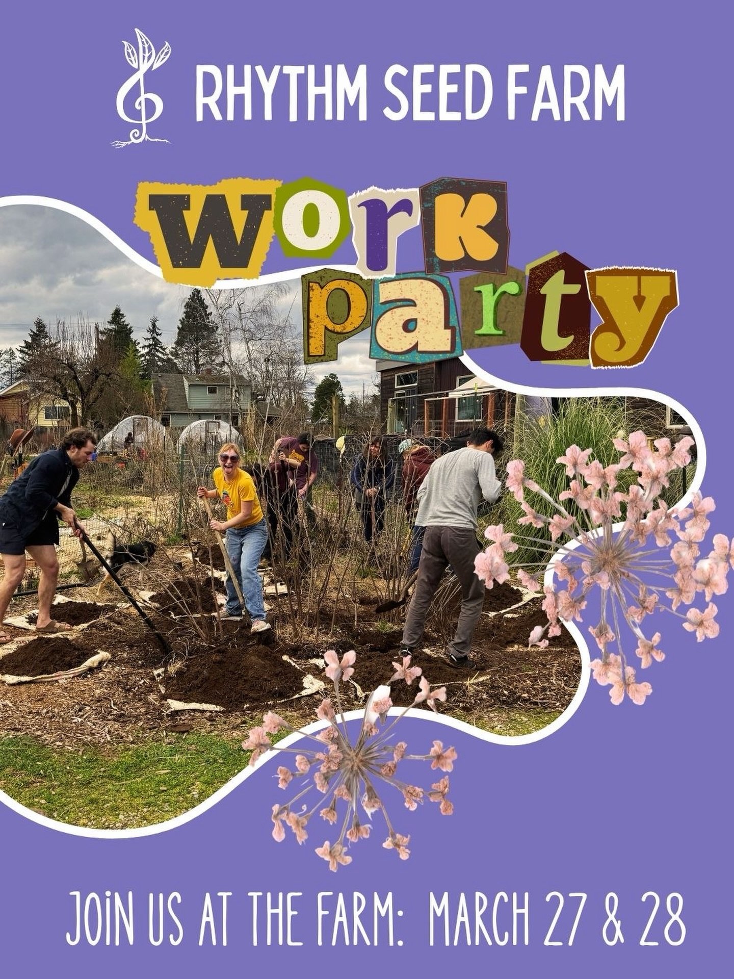 Spring Work Parties at Rhythm Seed Farm!

When:
&nbsp;&nbsp;&nbsp;&nbsp;&bull;&nbsp;&nbsp;&nbsp;&nbsp;Friday, March 27 | 1&ndash;7 PM
&nbsp;&nbsp;&nbsp;&nbsp;&bull;&nbsp;&nbsp;&nbsp;&nbsp;Saturday, March 28 | 10 AM&ndash;7 PM

Spring has sprung, and 