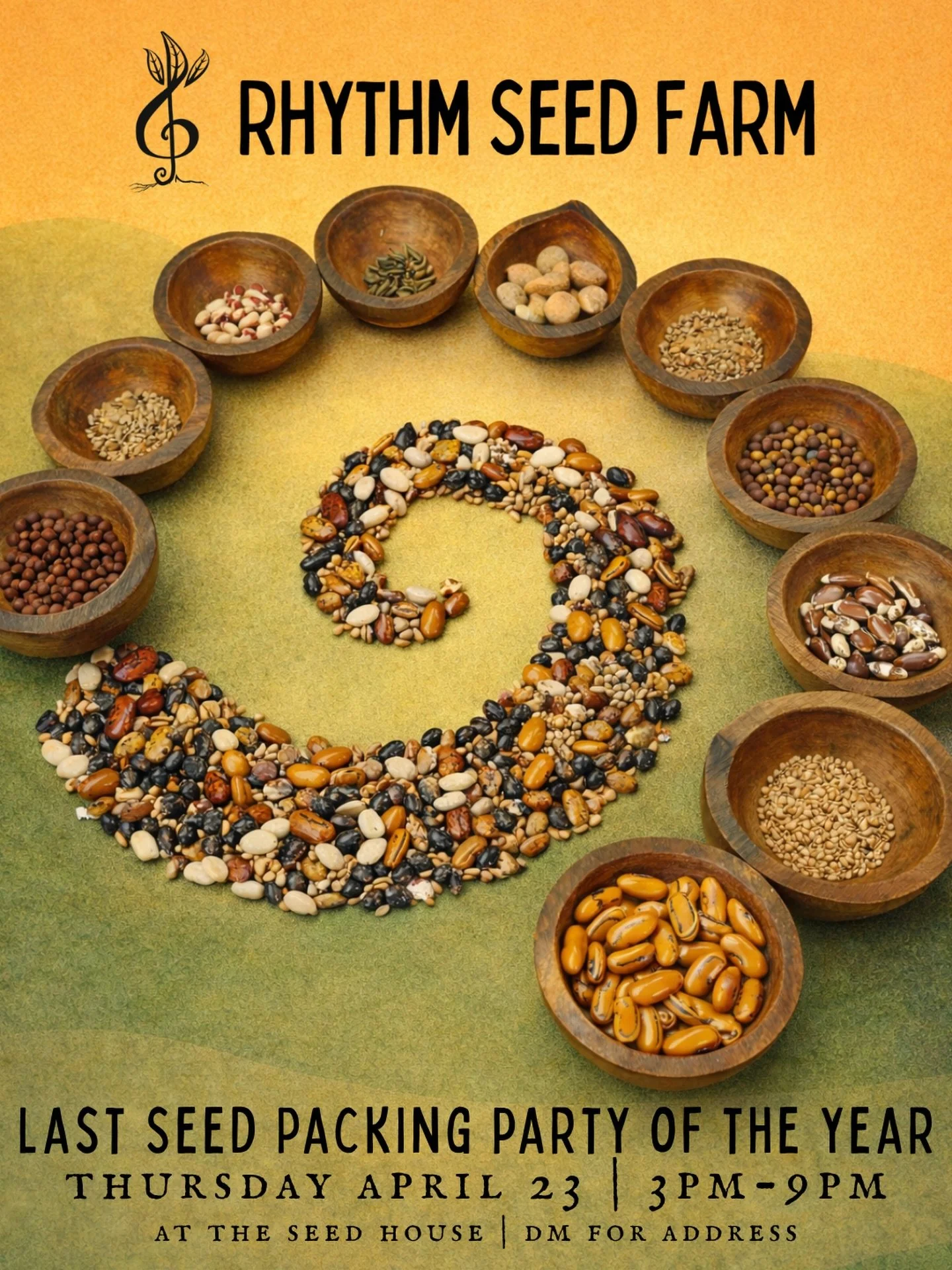 Last Seed Packing Party of the year 🌱
Thursday, April 23 | 3&ndash;9pm

We&rsquo;ve got 1,000 seed packets to pack in this final push to fill the catalog.

It&rsquo;s always a good time, feel free to drop in at any point. 

We&rsquo;re grateful for 