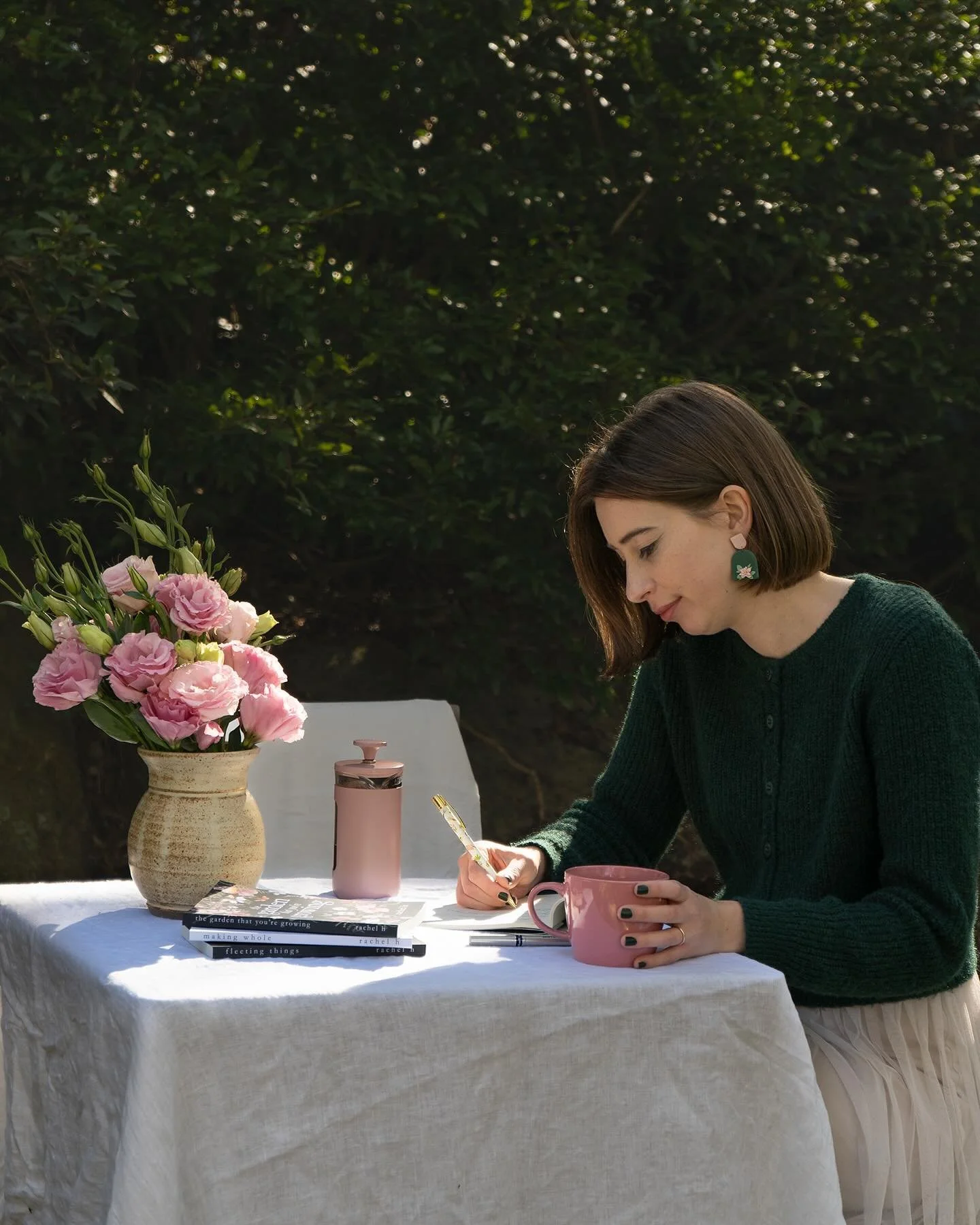 in my element ☕️✍🏼🌷

photos by my amazing friend @cassnotandra 

feels more meaningful than i thought it would to have proper photos of my books and ones of me doing my favourite thing 😌