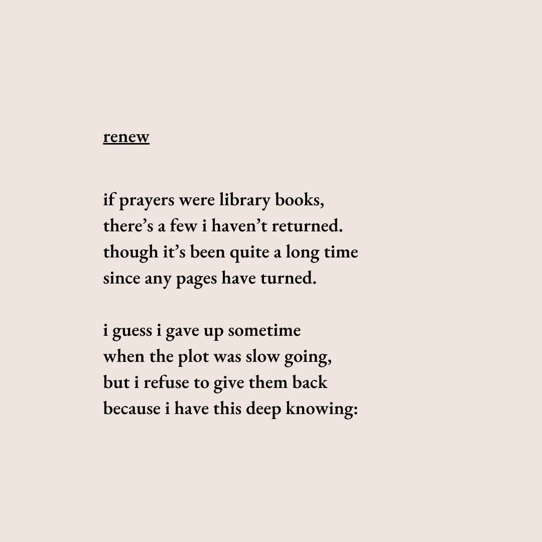 last year, i made it my mission to get back to praying for good things i&rsquo;d nearly given up on. so many prayers were answered. so many were not. keep praying. He can do it. ❤️

#christianpoetry #keeppraying #prayerquotes