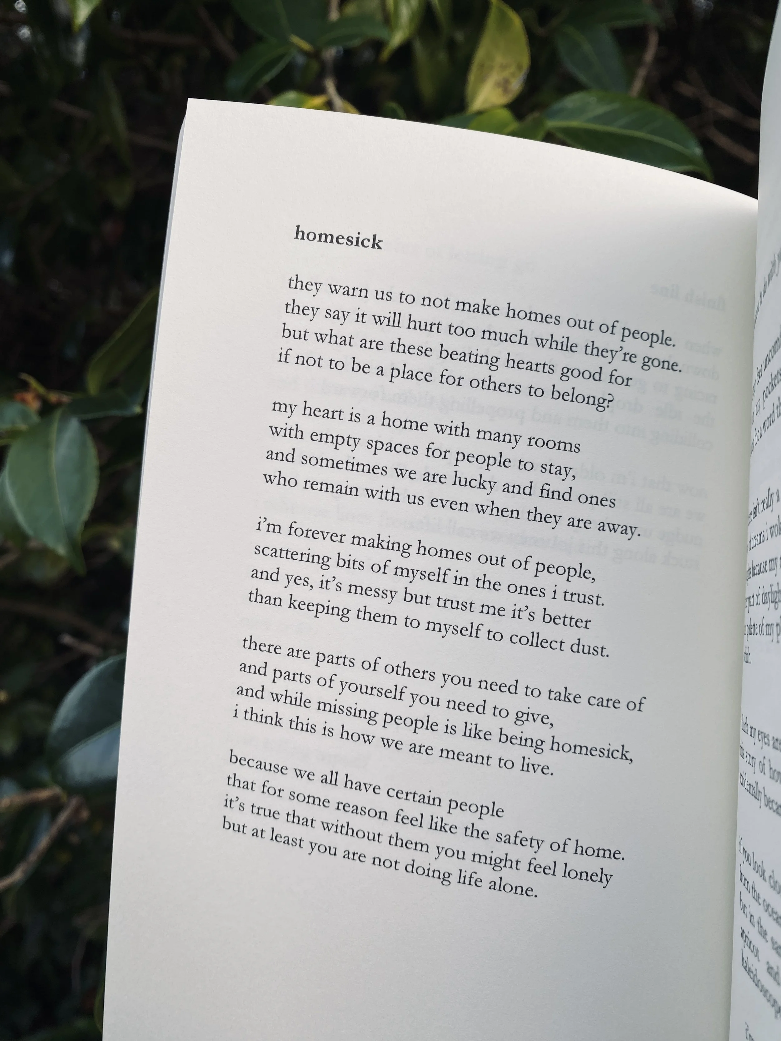 homesick poem from fleeting things