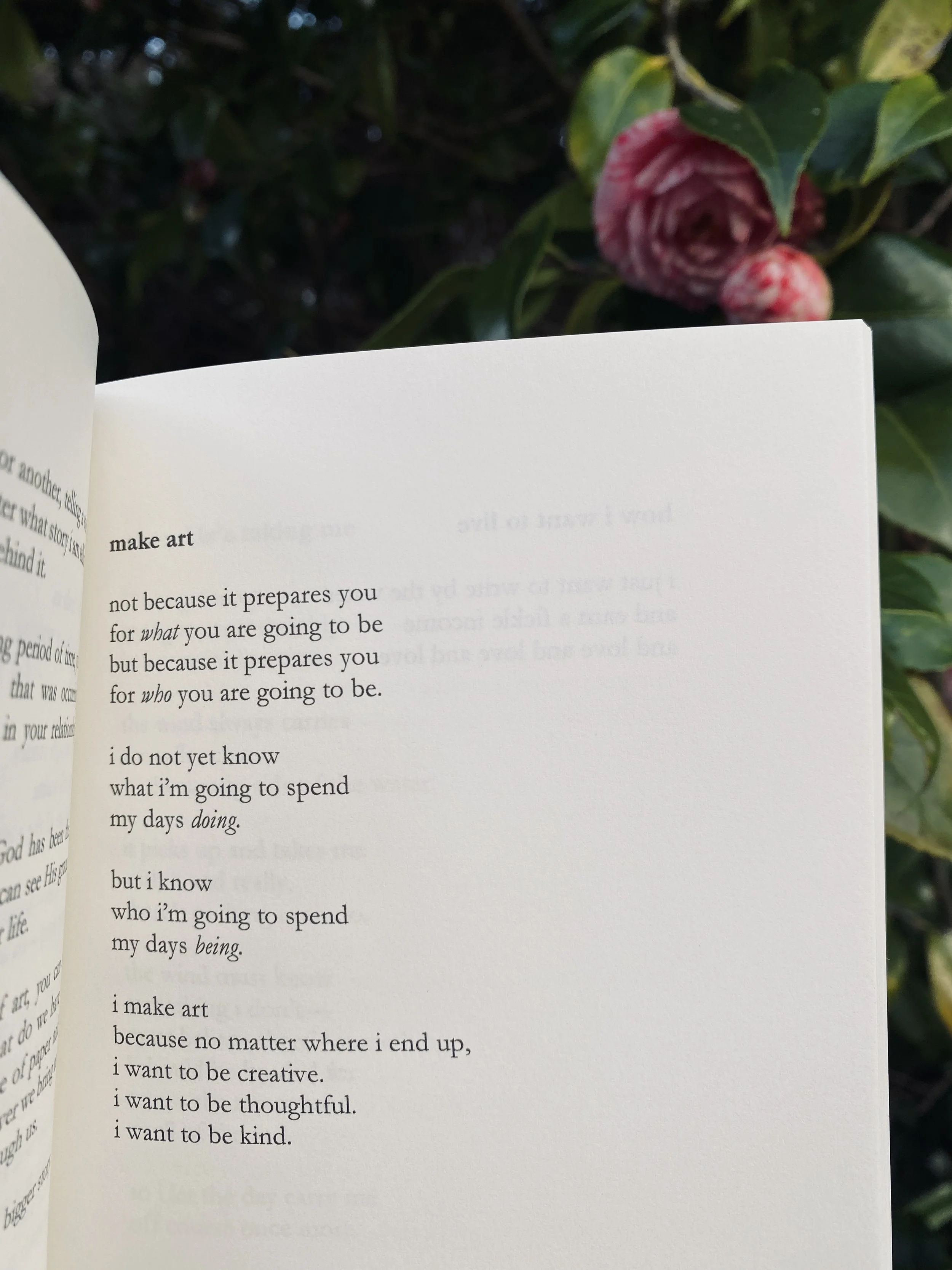 make art poem by rachel h