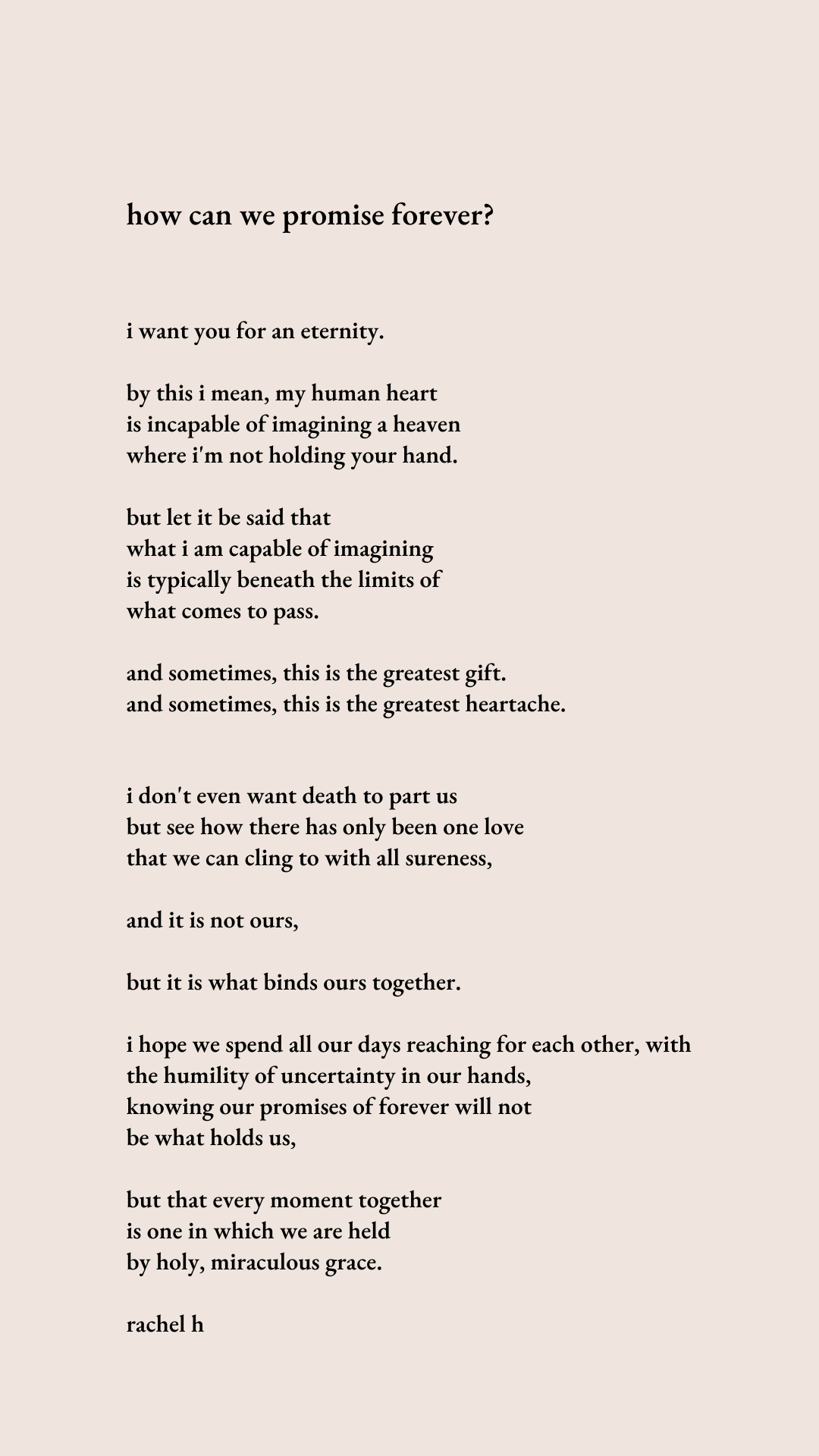 how can we promise forever anniversary poem