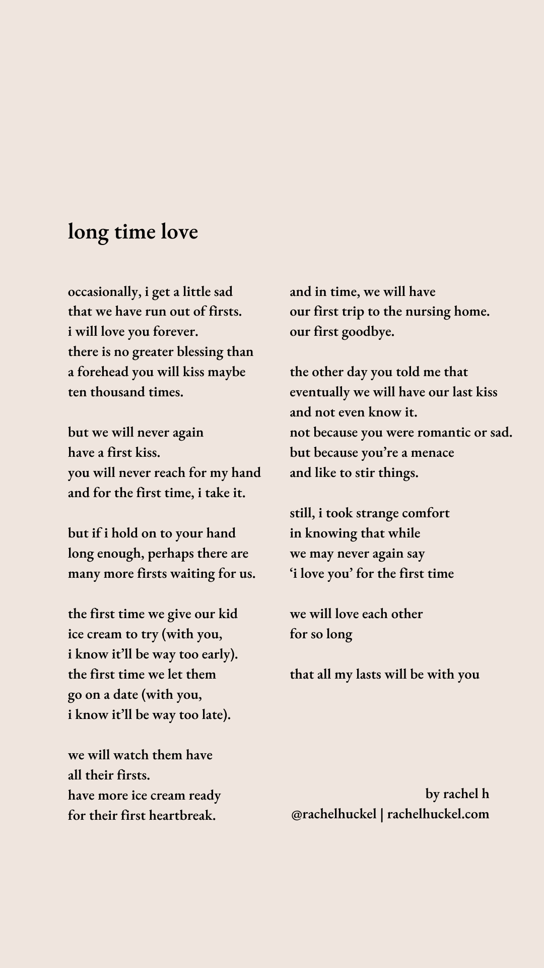 long time love poem