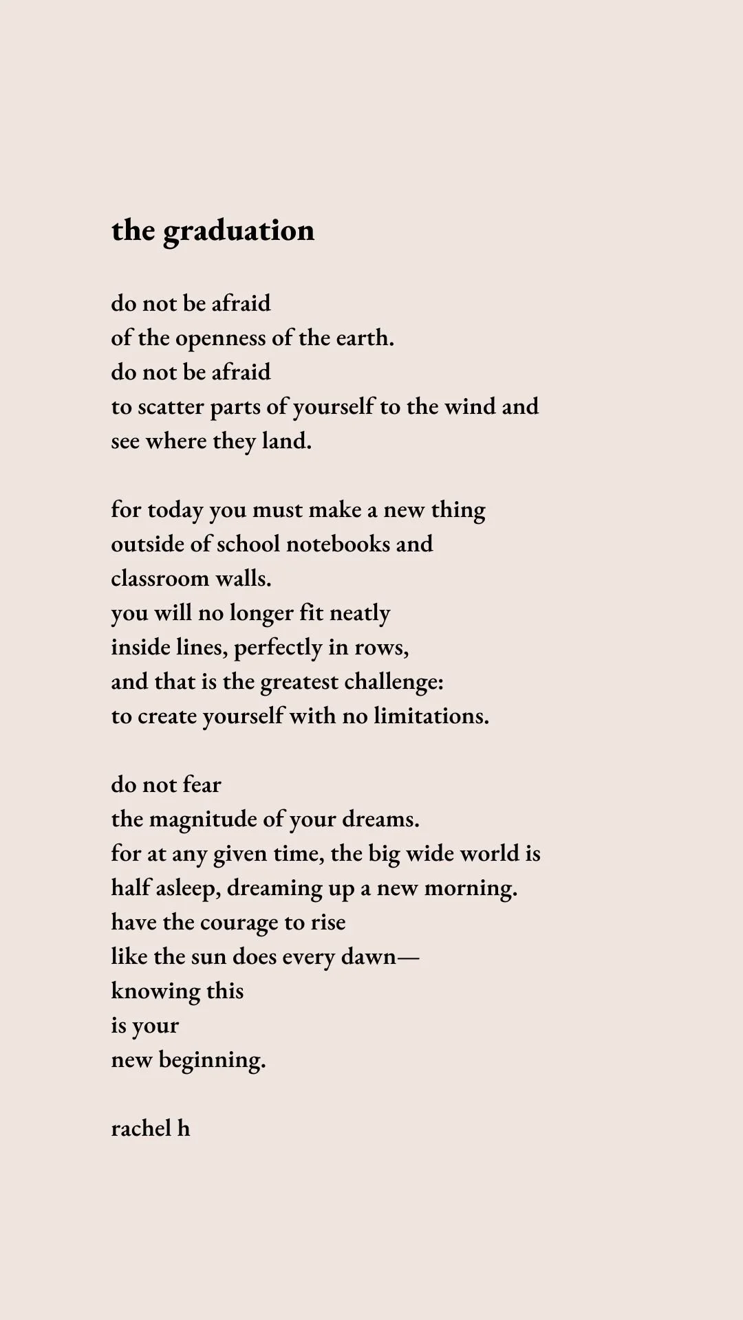 7 Meaningful Poems for Graduation Ceremonies, Cards, and Gifts — Rachel ...