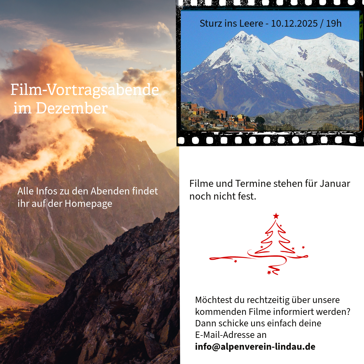 NEU: Film-/Vortragsabende Dezember