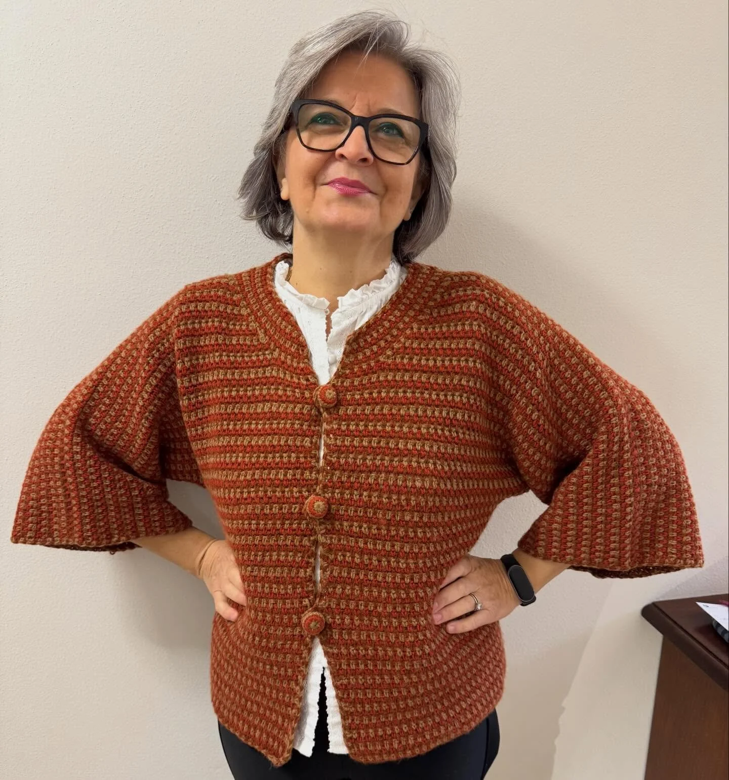 Realizzato dalla mia amica Graziella con il nostro filato &ldquo;Choco&rdquo; 🧡💛🤎
Pattern di Giuliano e Giusy Marelli