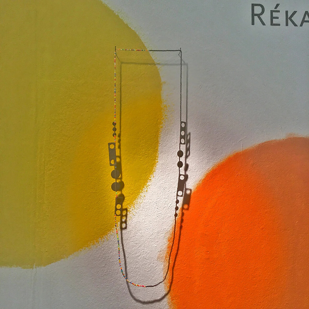 Rhythm - Materials: silver, Japanese glass beads, nylon thread.
