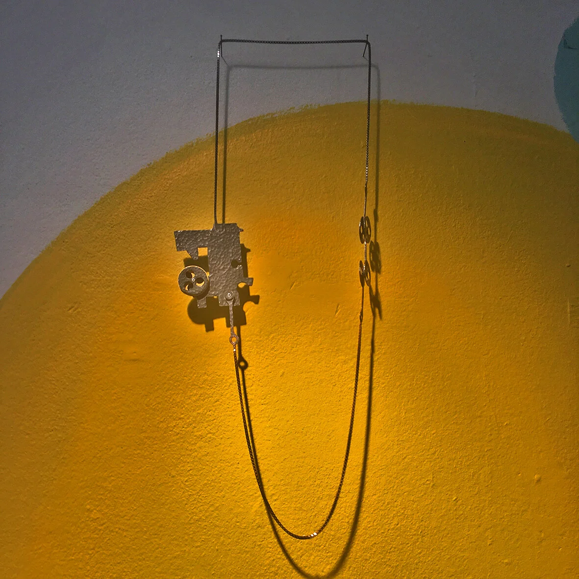 Heartworks - Materials: silver, silver chain, laminate, aluminium.