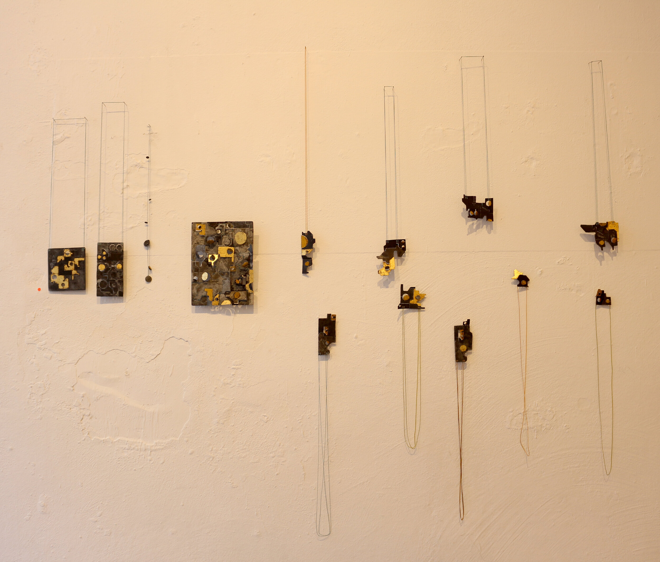 My piece of wall at the exhibition with Artist Collective Blanco during SCHMUCK, Munich Jewellery Week in 2017