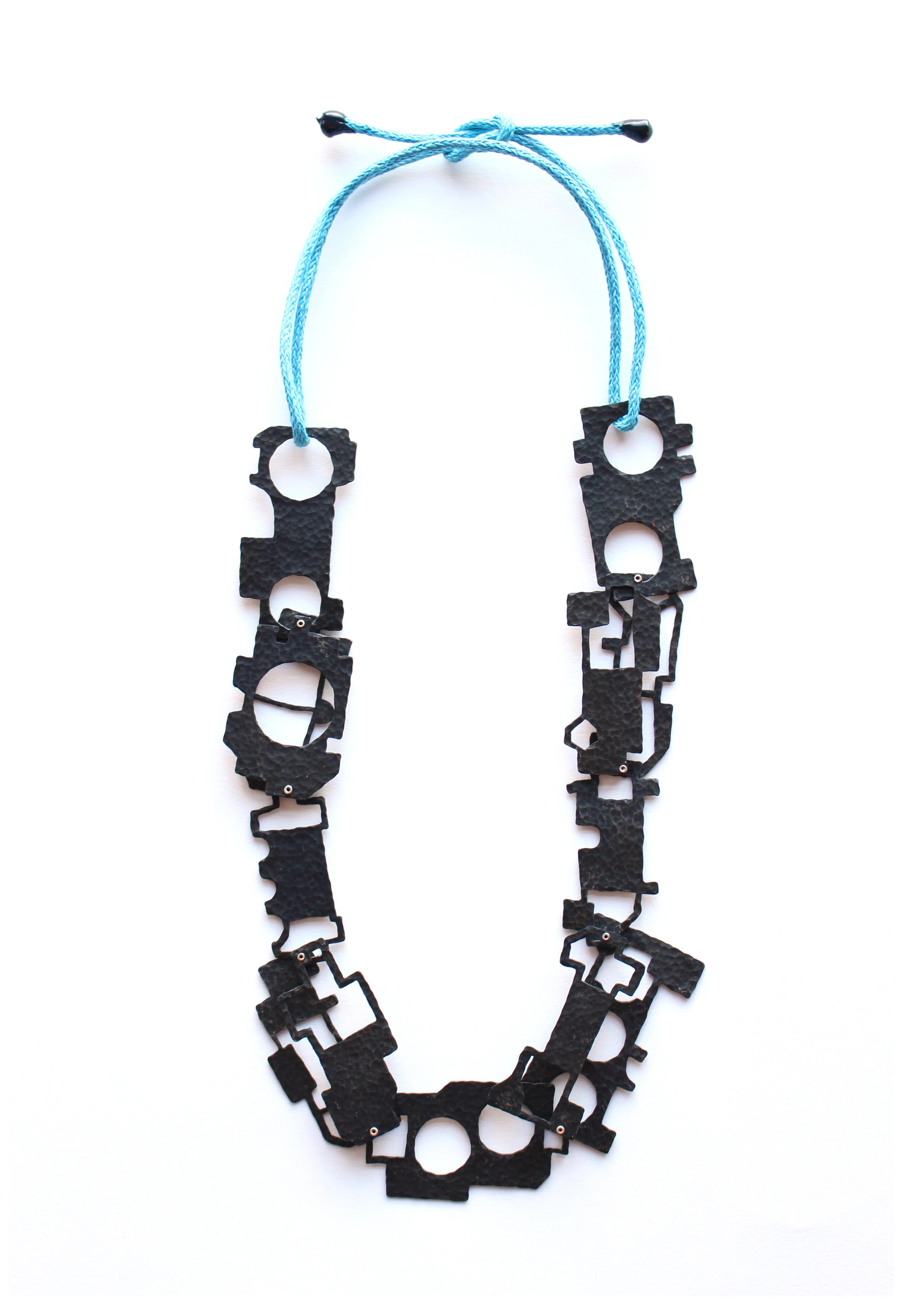 Locomotion I. - Materials: steel, silver, aluminium, paper rope, sealing wax