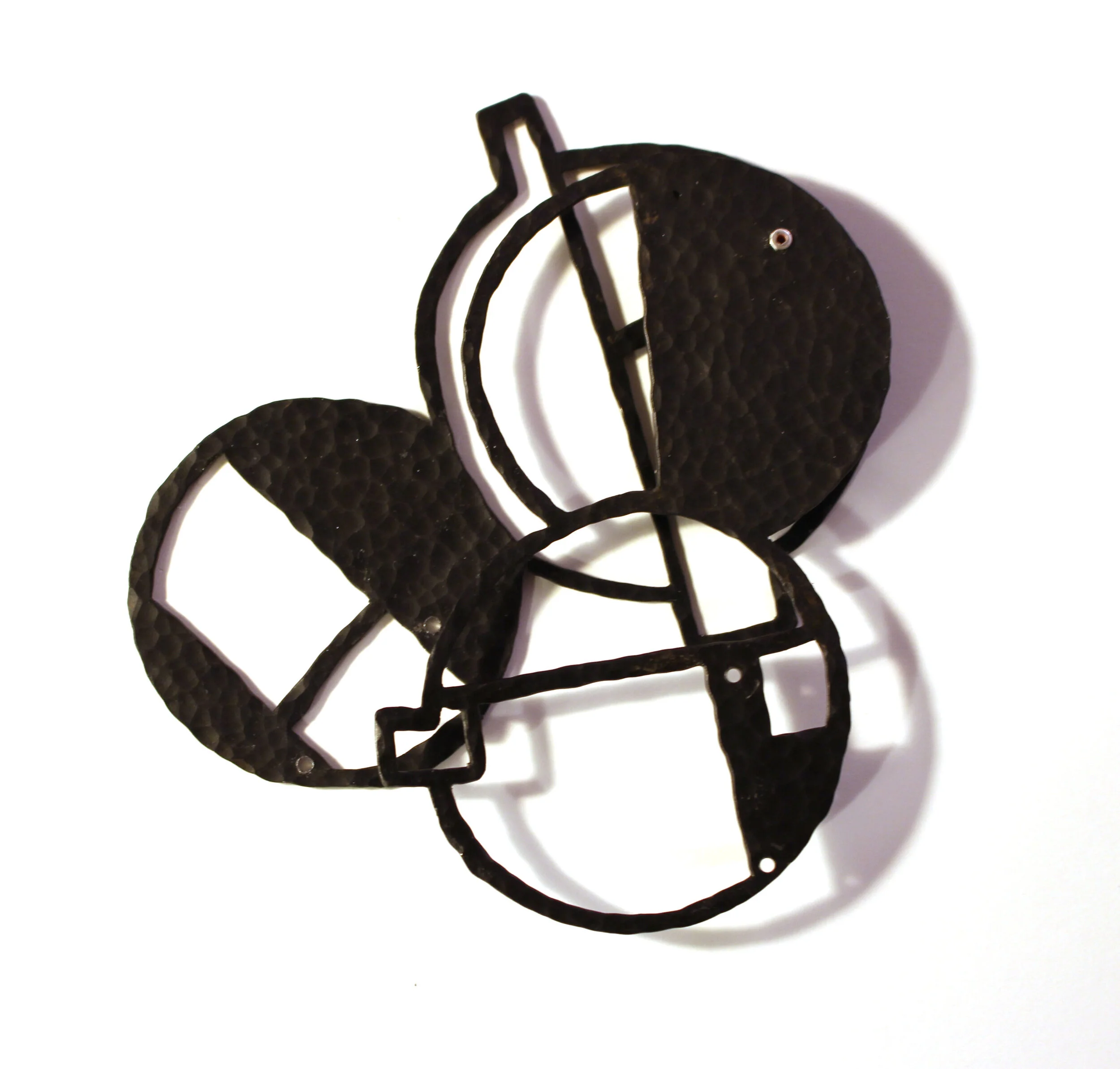 Compass - Materials: steel, silver, aluminium - kinetic brooch -  sold

The four circles -as the directions of the four winds- rotating, moving along each other, calibrating. We all have a Compass inside us we are following. We all have a few princip