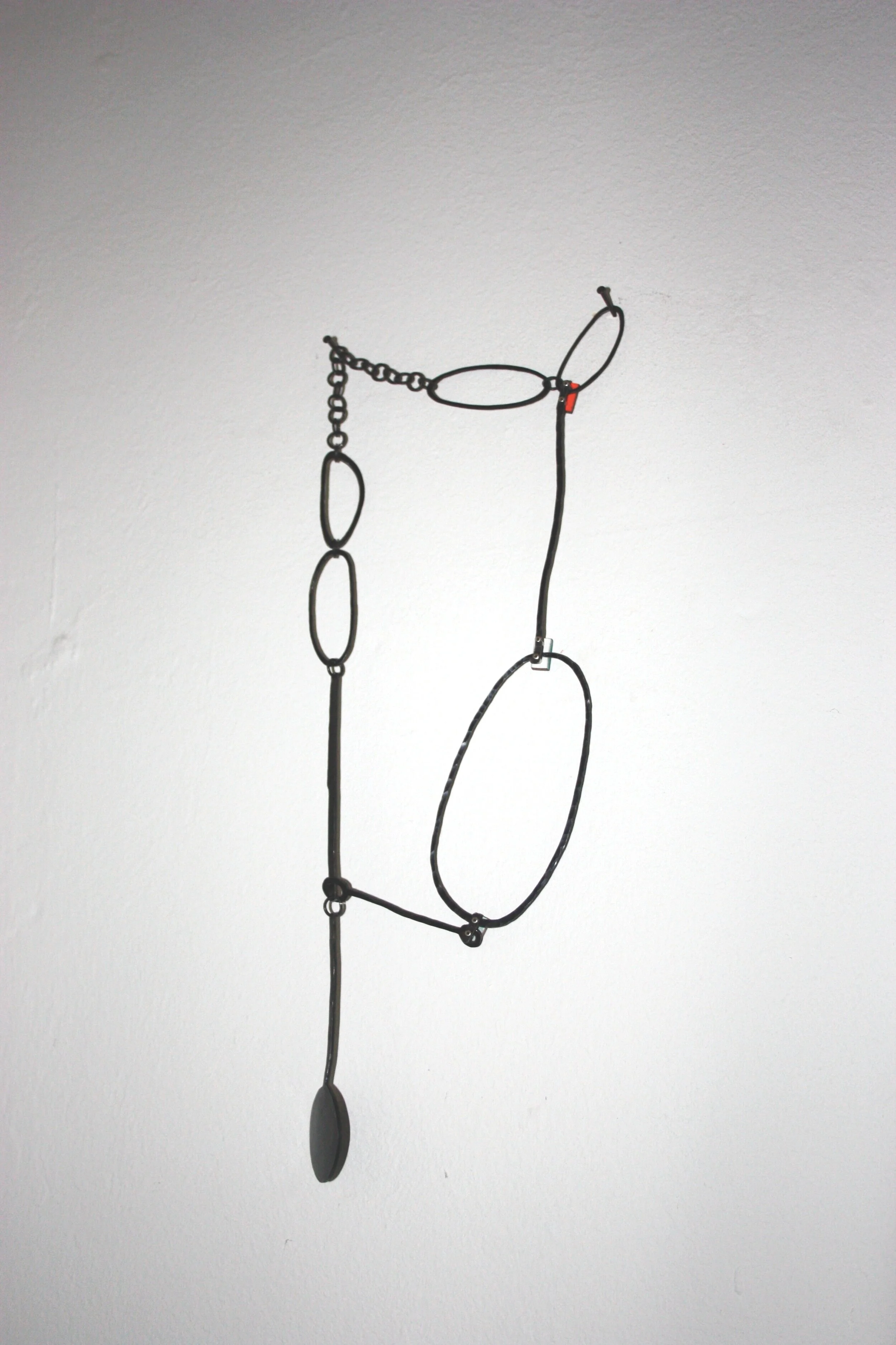 Portrait - Materials: steel, wood, silver, aluminium, paint - sold 