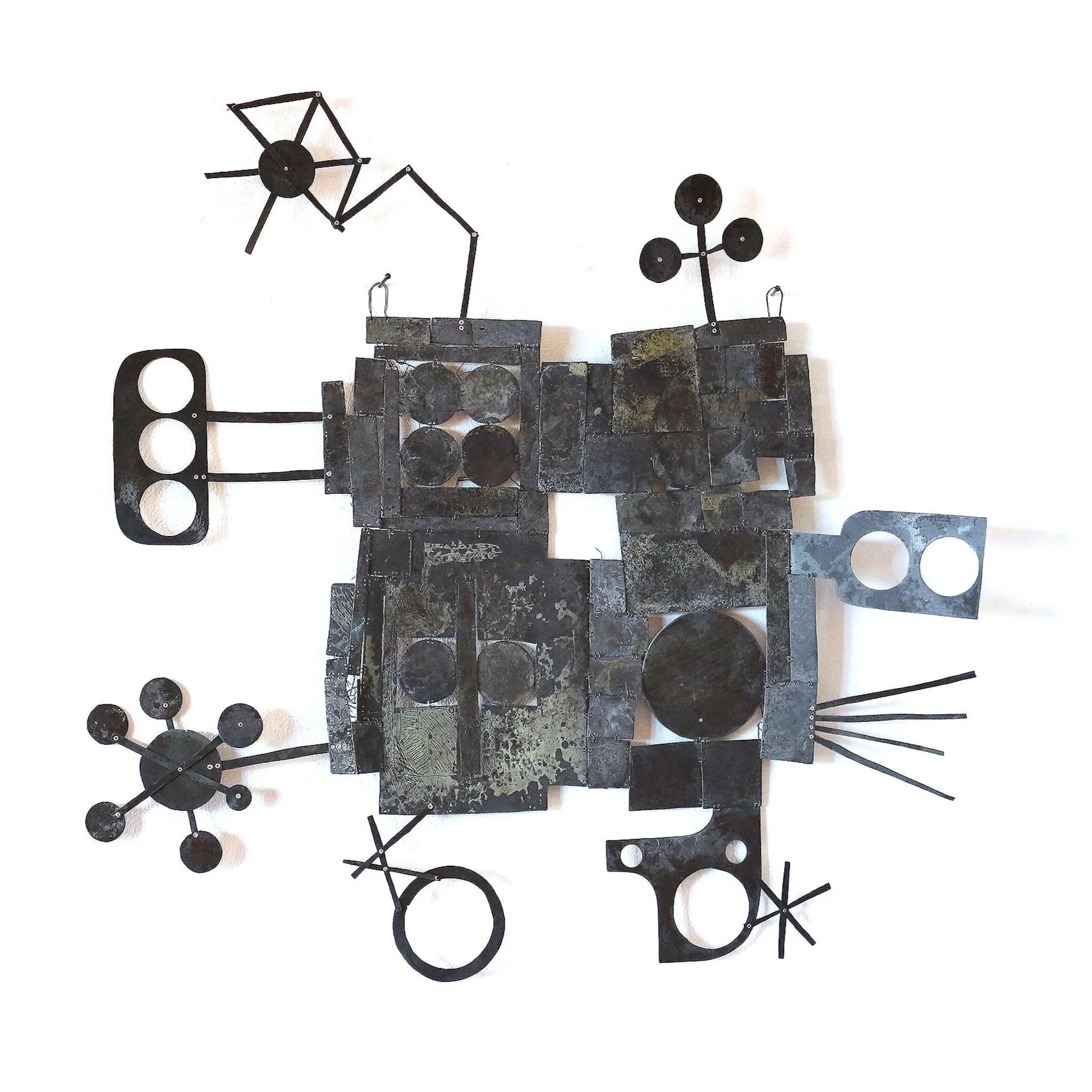 Dream Time Machine - Materials: etched zinc, iron wire, silver - private collection 