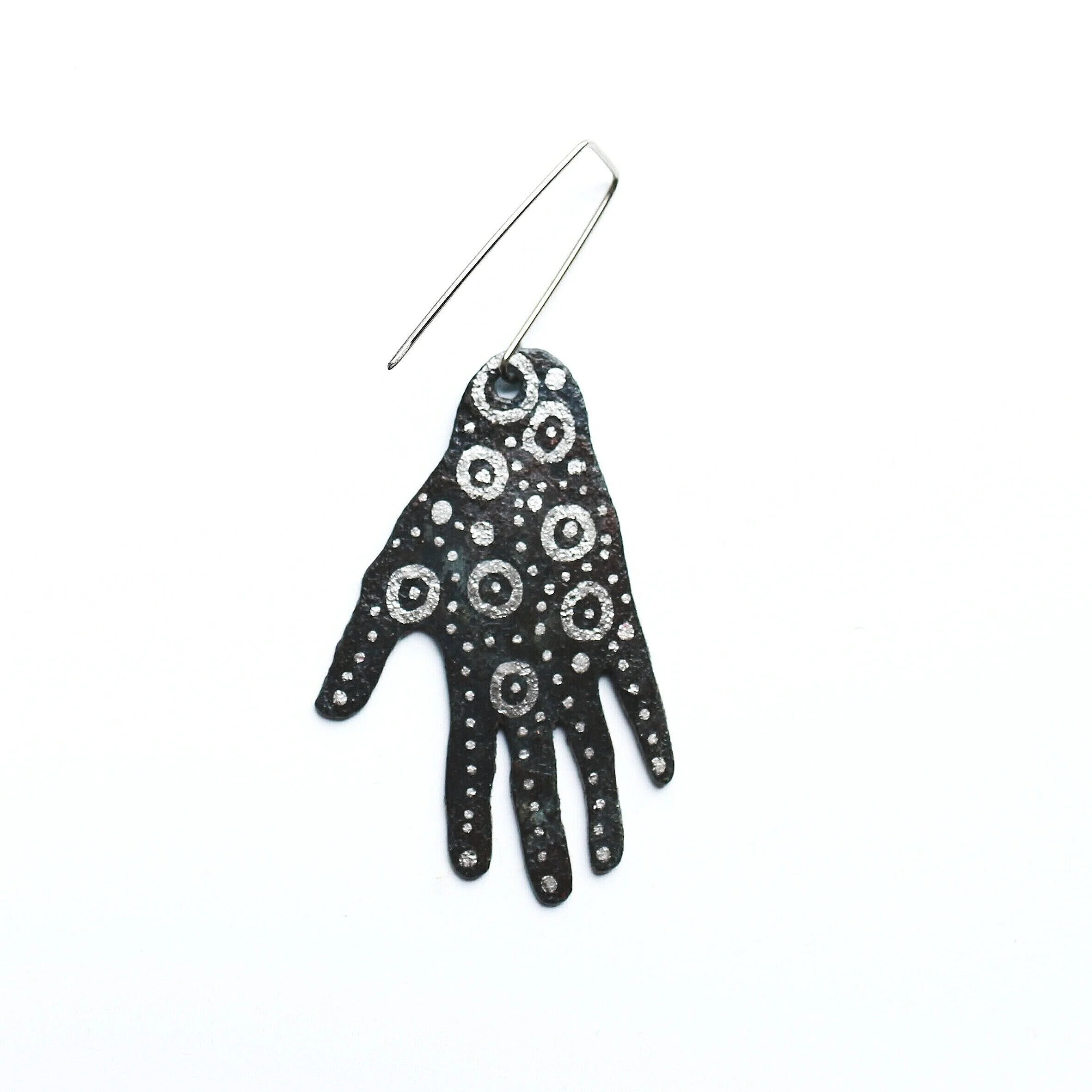 SOLD Single earring - 'NR 3' - SIDE 1