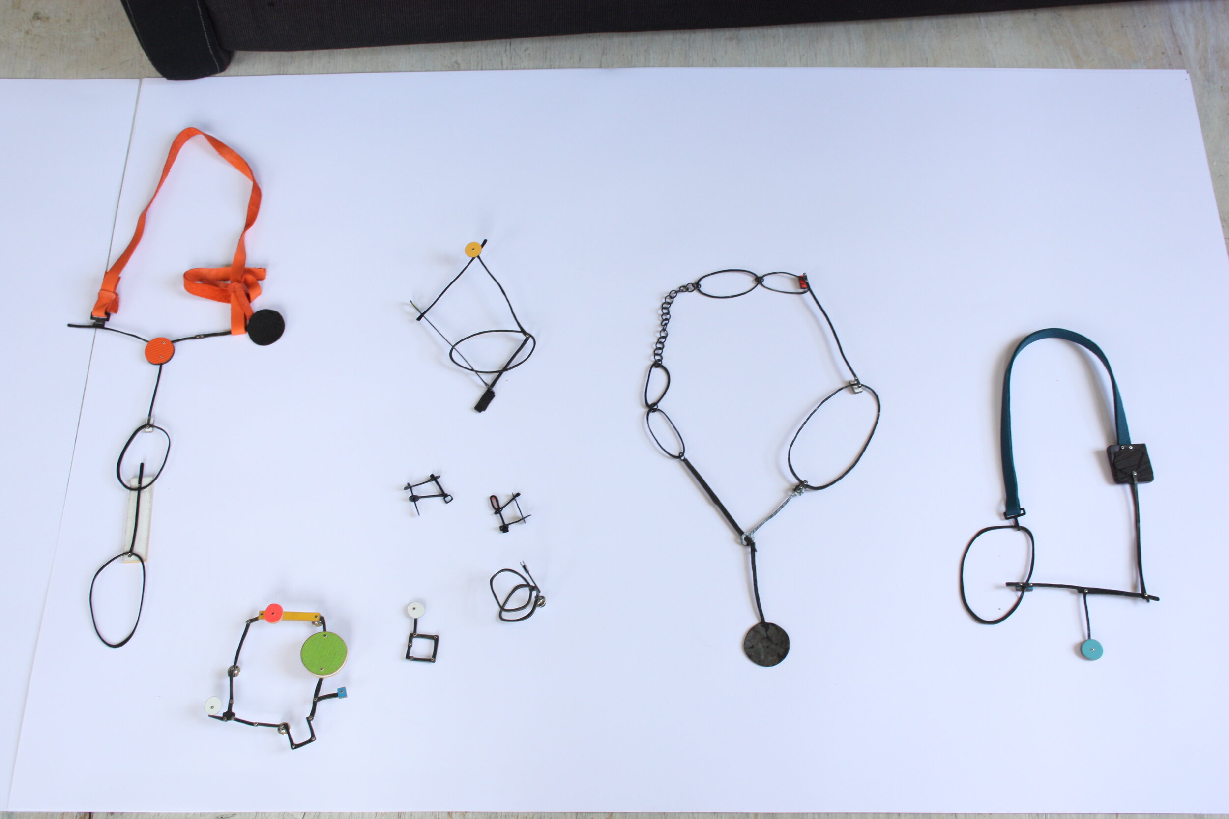 Preparations at home for the exhibition at Galerie Ra