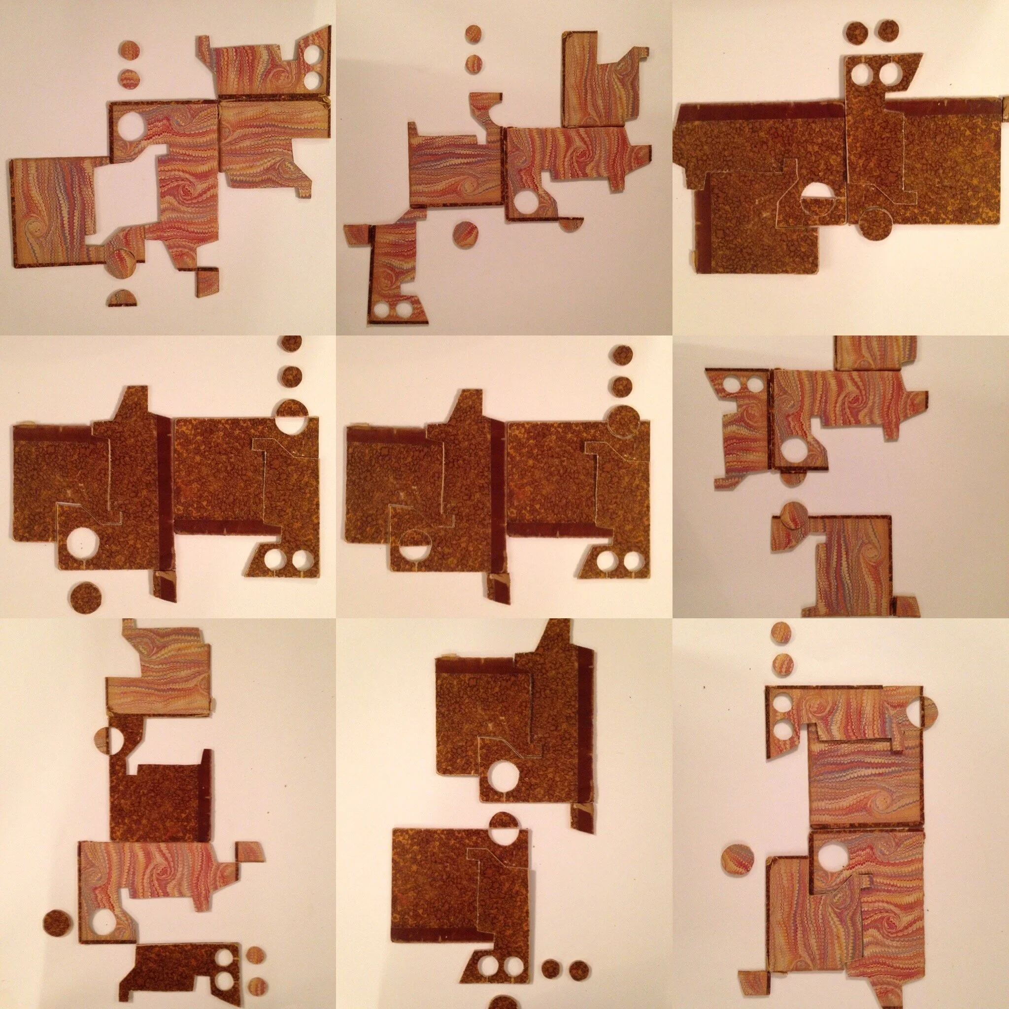 pieces layed out 