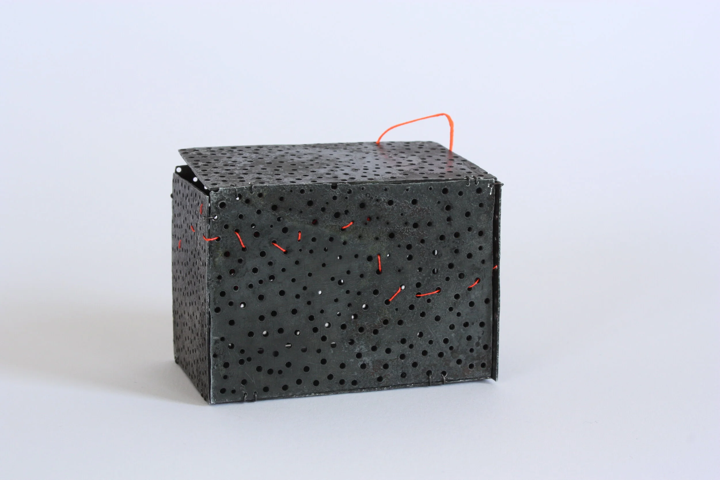 Box - Materials: zinc, iron wire, nylon thread, shrinking plastic 