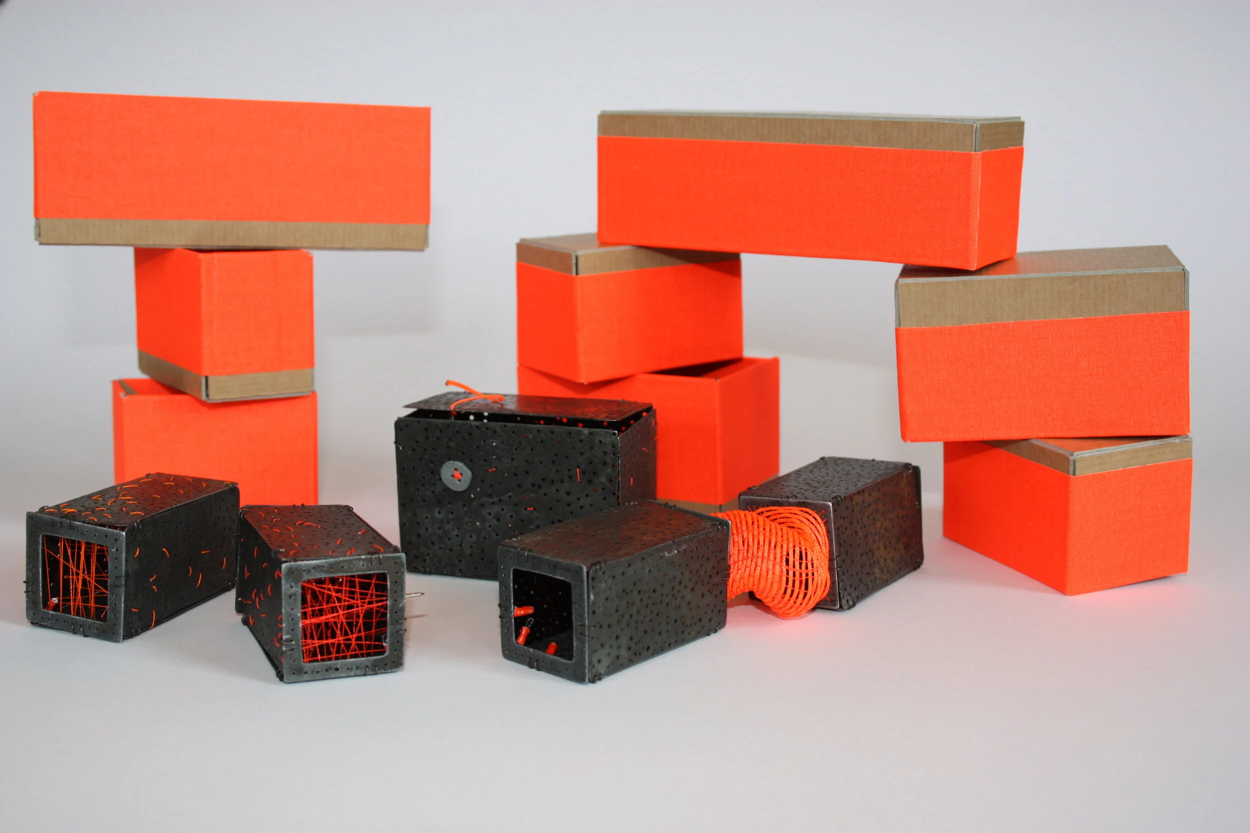 nr 41 and 43, 7A brooch and Box with their packaging 