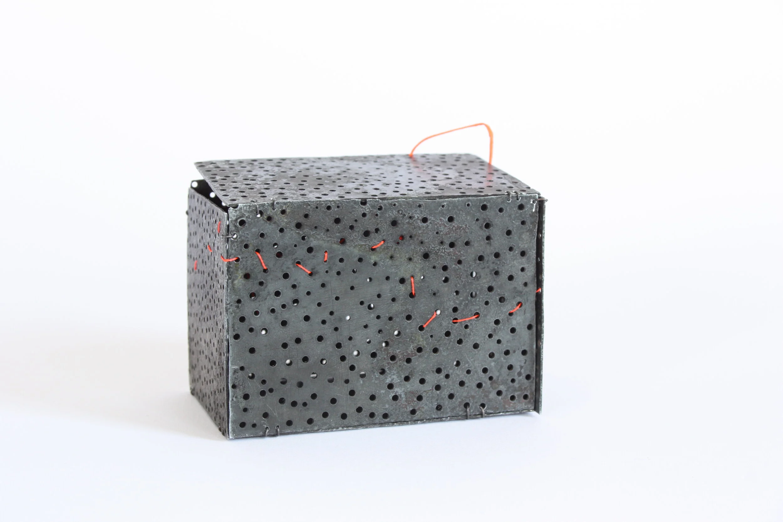 Box - Materials: zinc, iron wire, nylon thread, shrinking plastic 