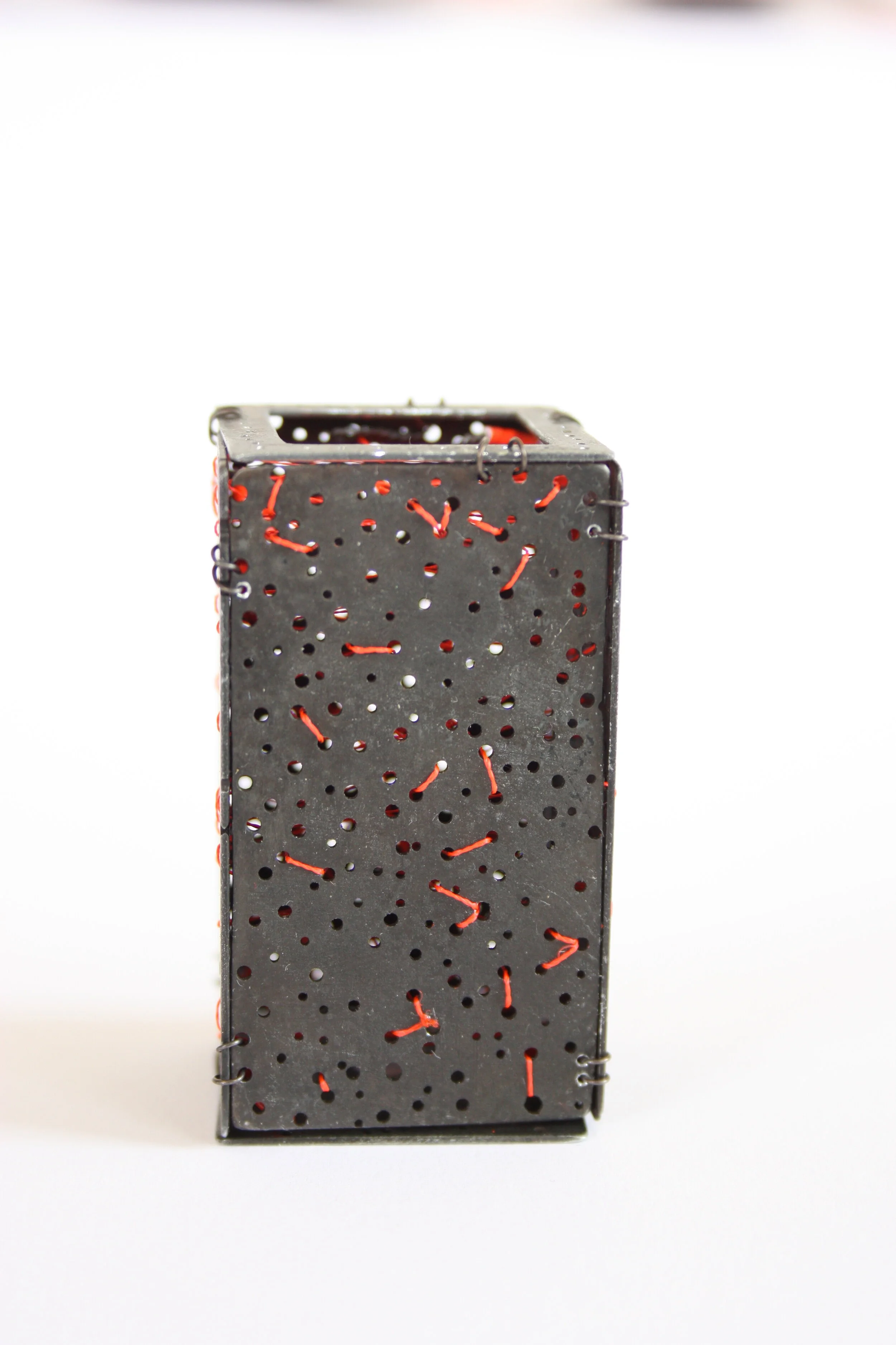 nr 41 brooch - Materials: etched zinc, nylon thread, iron wire