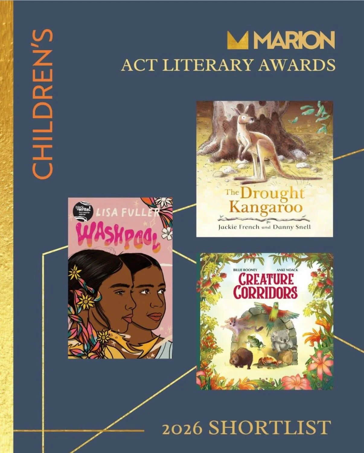 So thrilled that Creature Corridors has been shortlisted in the Marion ACT Literary Awards. It&rsquo;s an honour to be in such amazing company! 

Congratulations to all the shortlisted creators and to the wonderful @ankenoack.illustration and @csirop