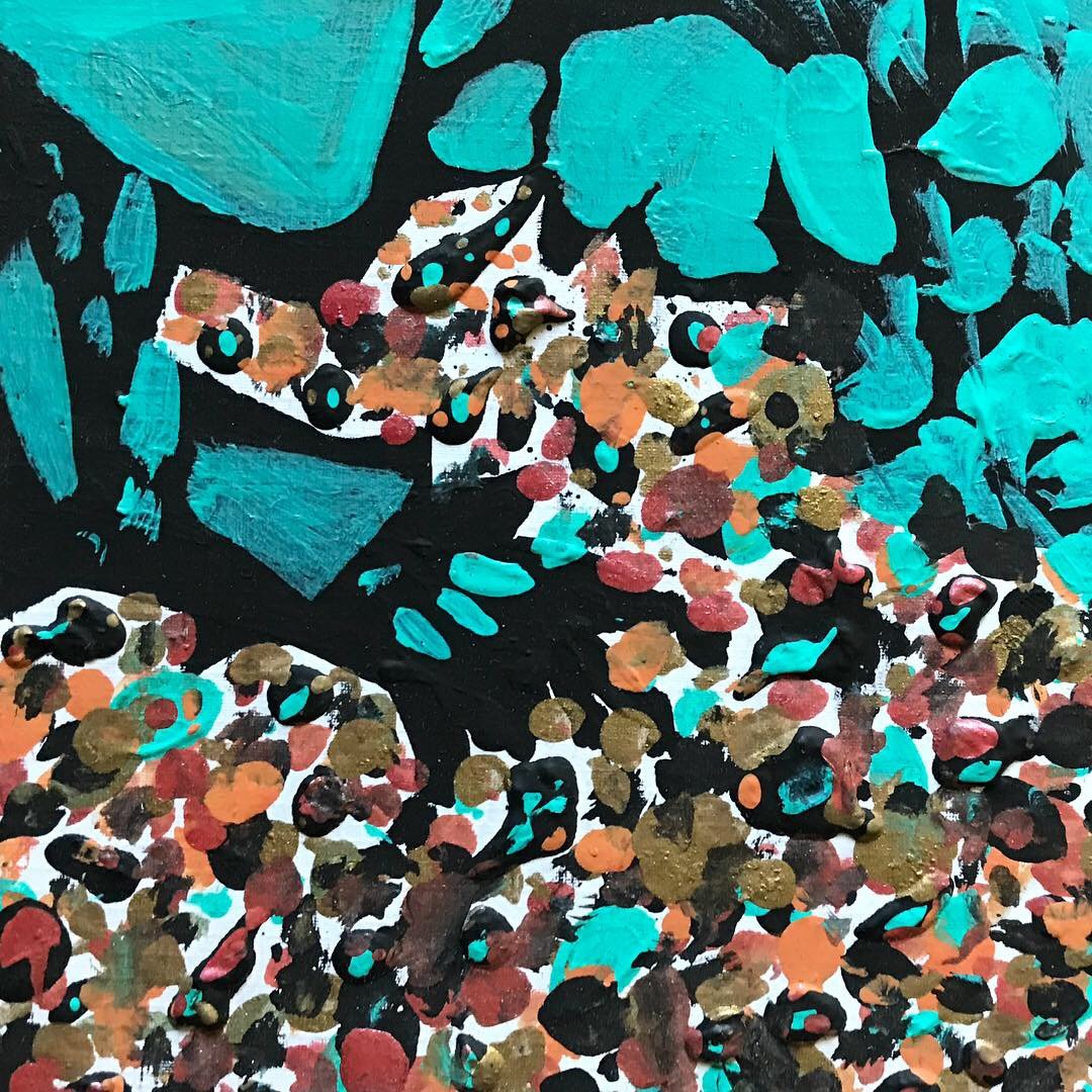 Untitled / Pebbles -
Acrylic on Canvas