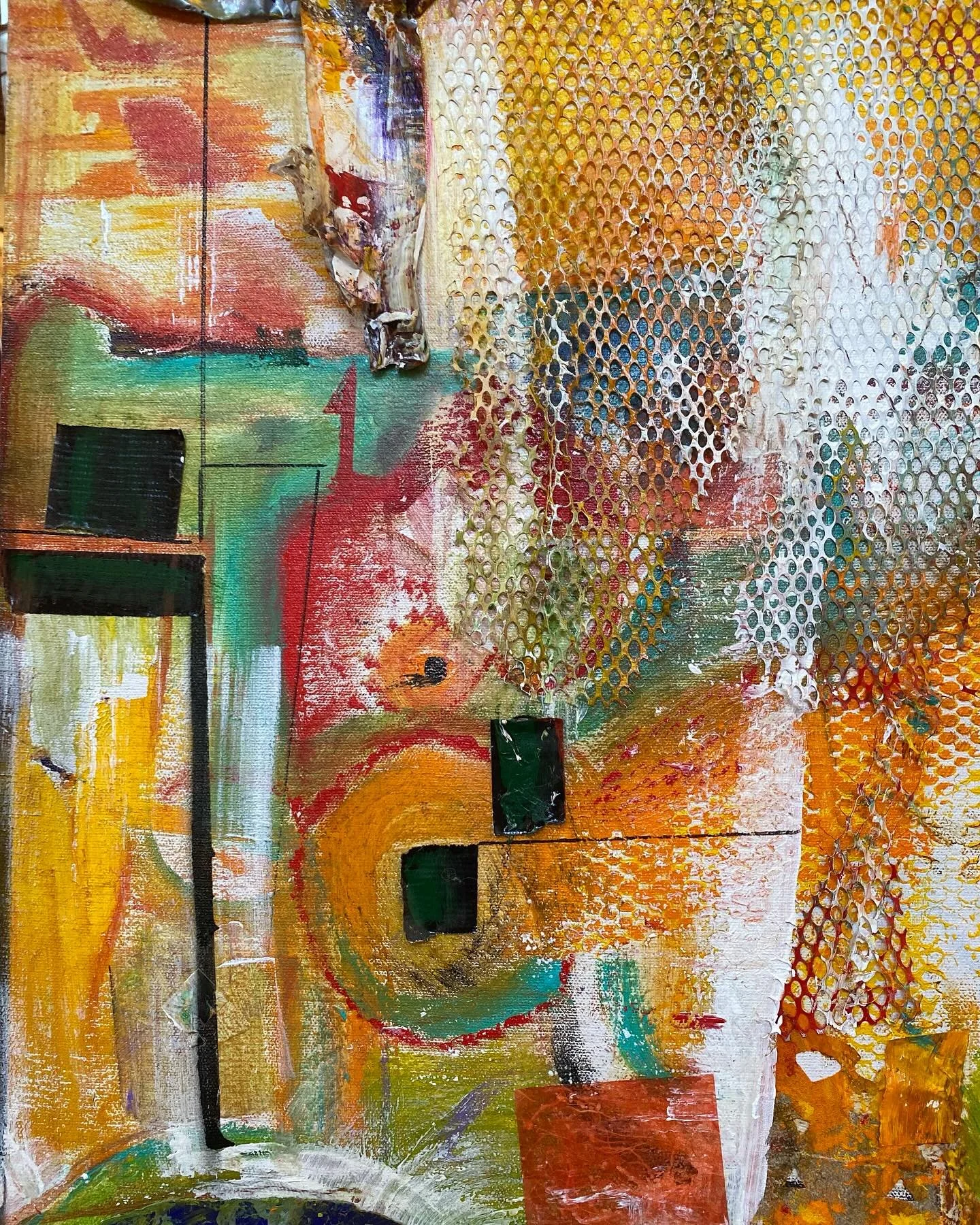 Bagu - Mixed Media Acrylic on 20x16" Canvas 