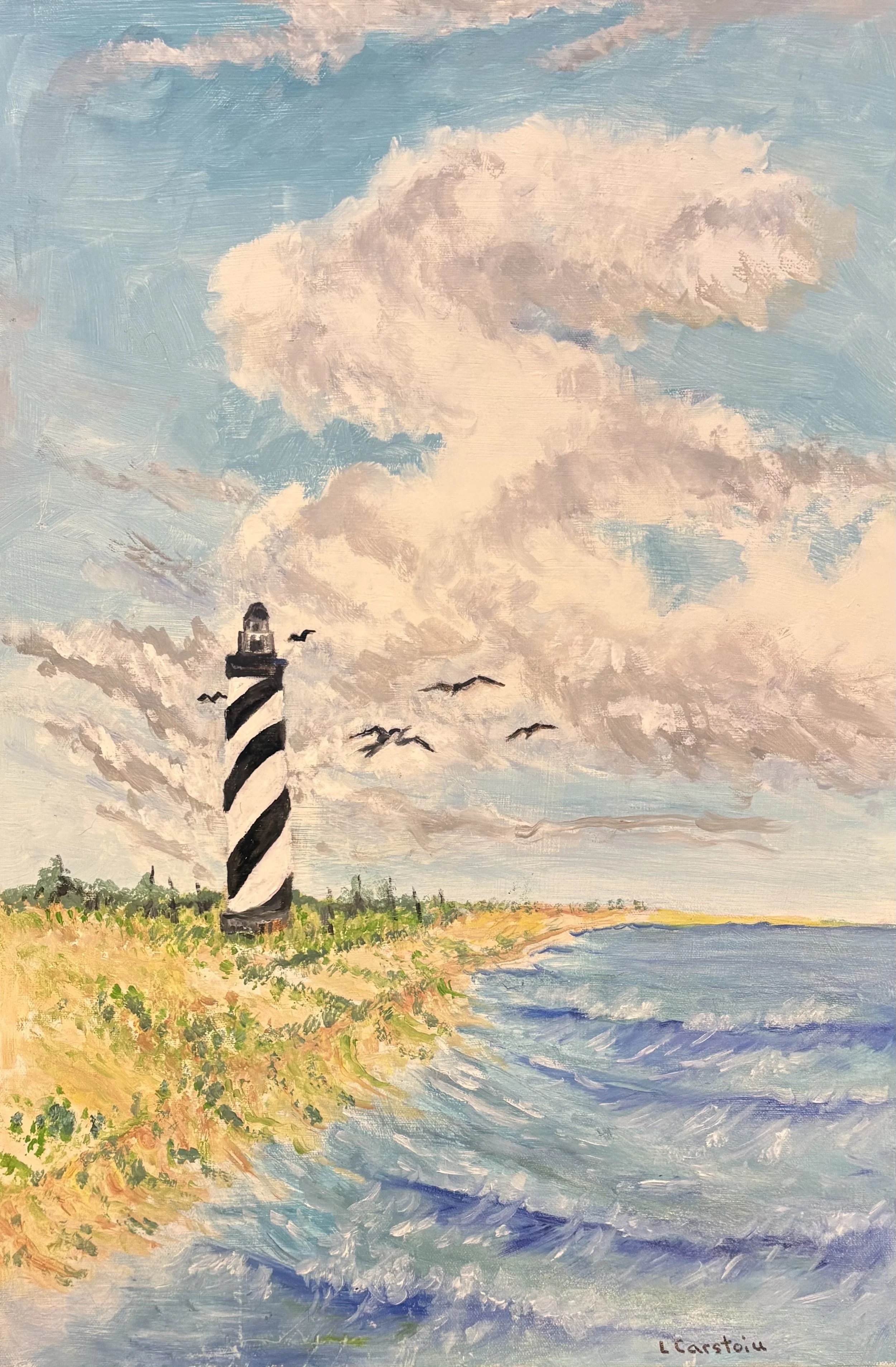Cape Hatteras - Oil on 16x24 Canvas