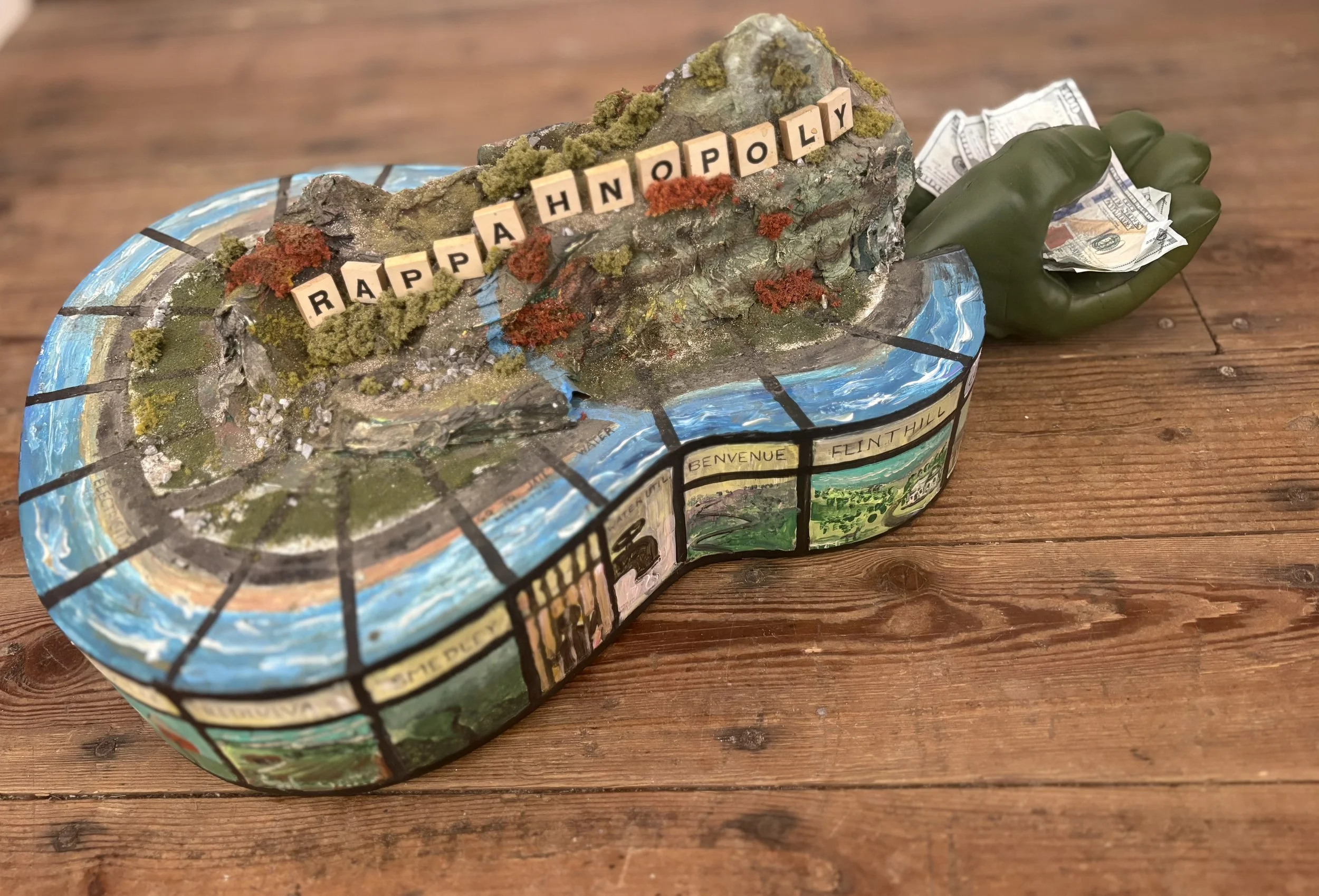 Rappahannopoly - Repurposed Guitar Body