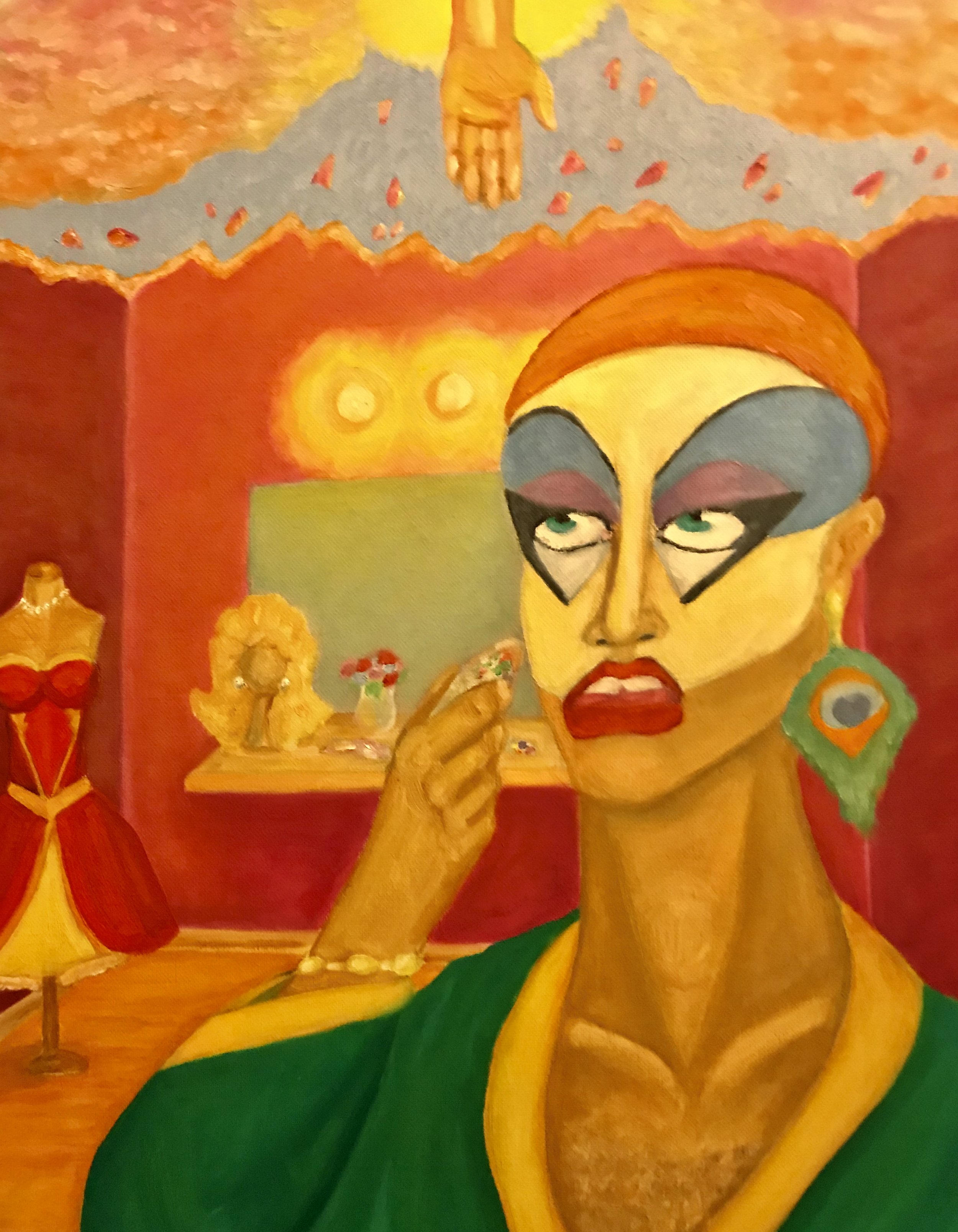 Untitled / He She -
Acrylic on Board