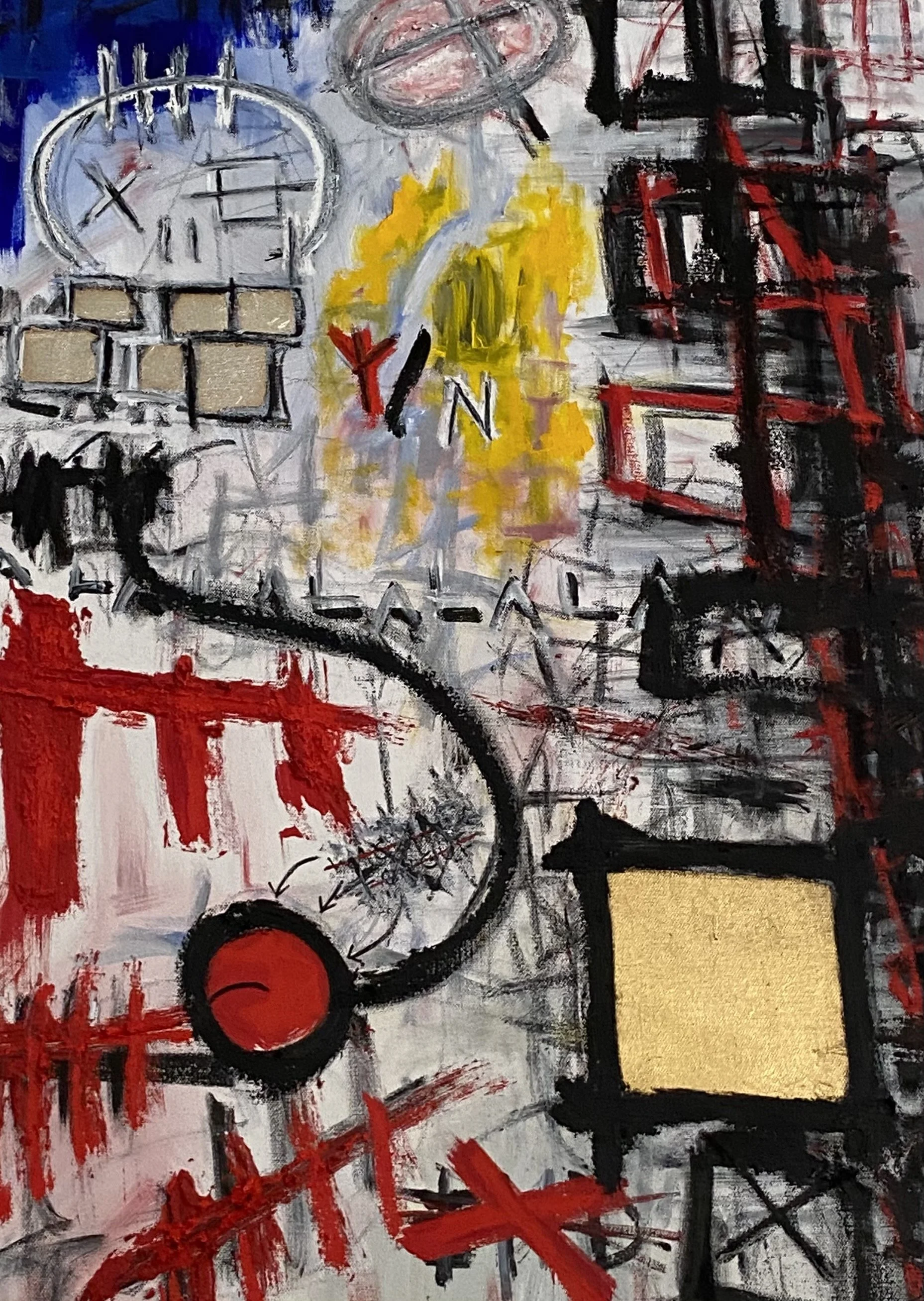 IGO Mixed Media Acrylic on 36x24" Canvas