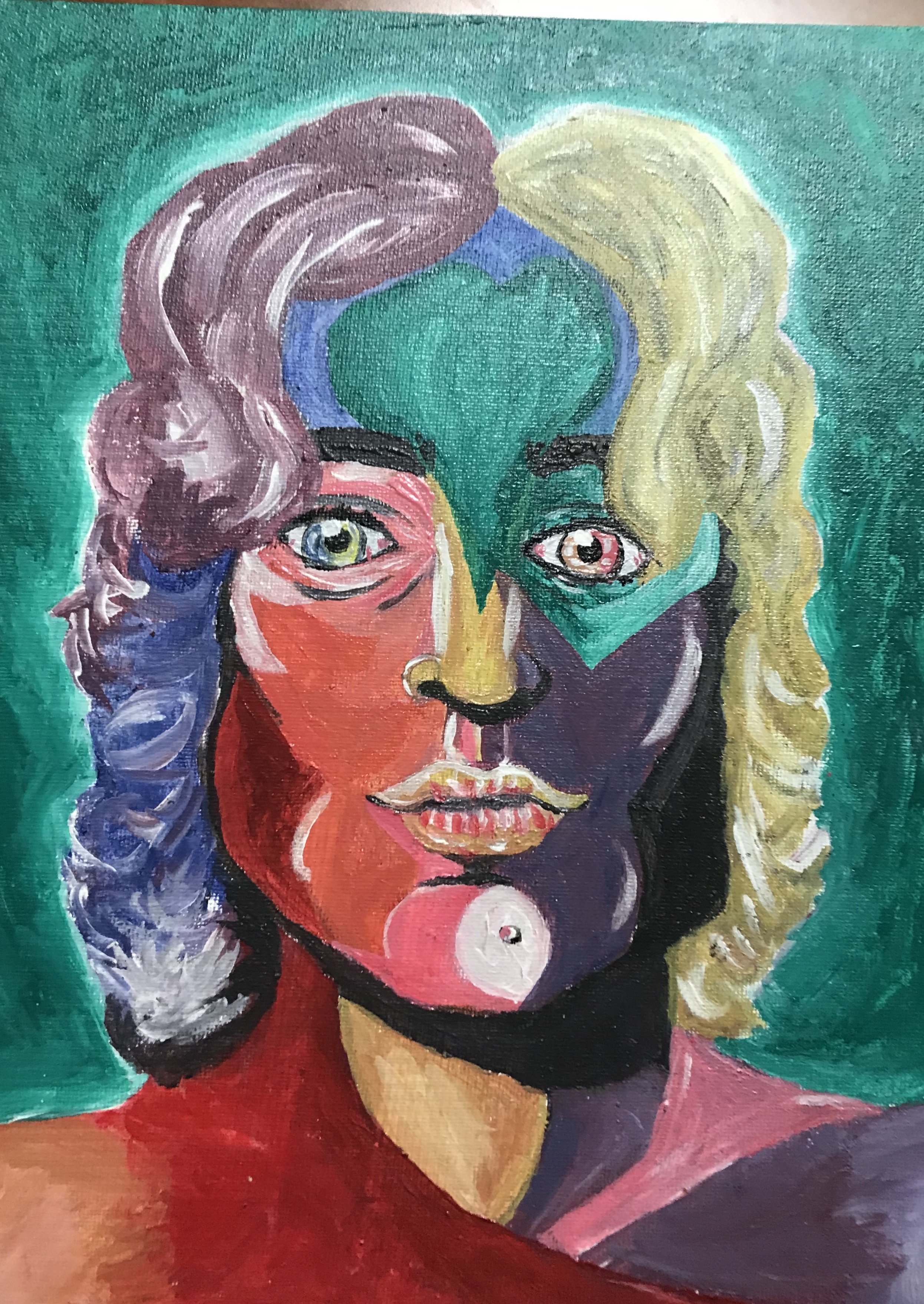 Untitled /Self -
Acyricl on Board