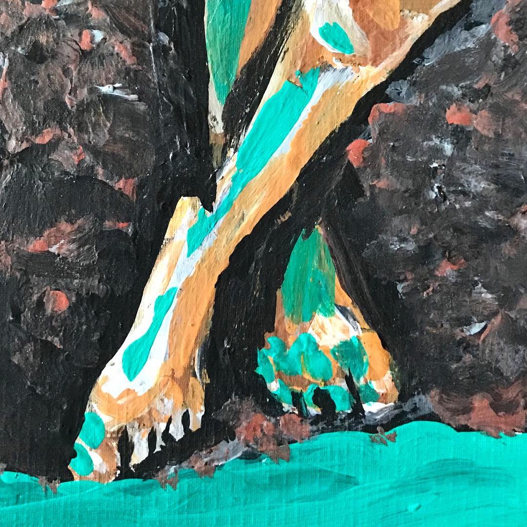 Untitled / Cross Over -
Acrylic on Canvas