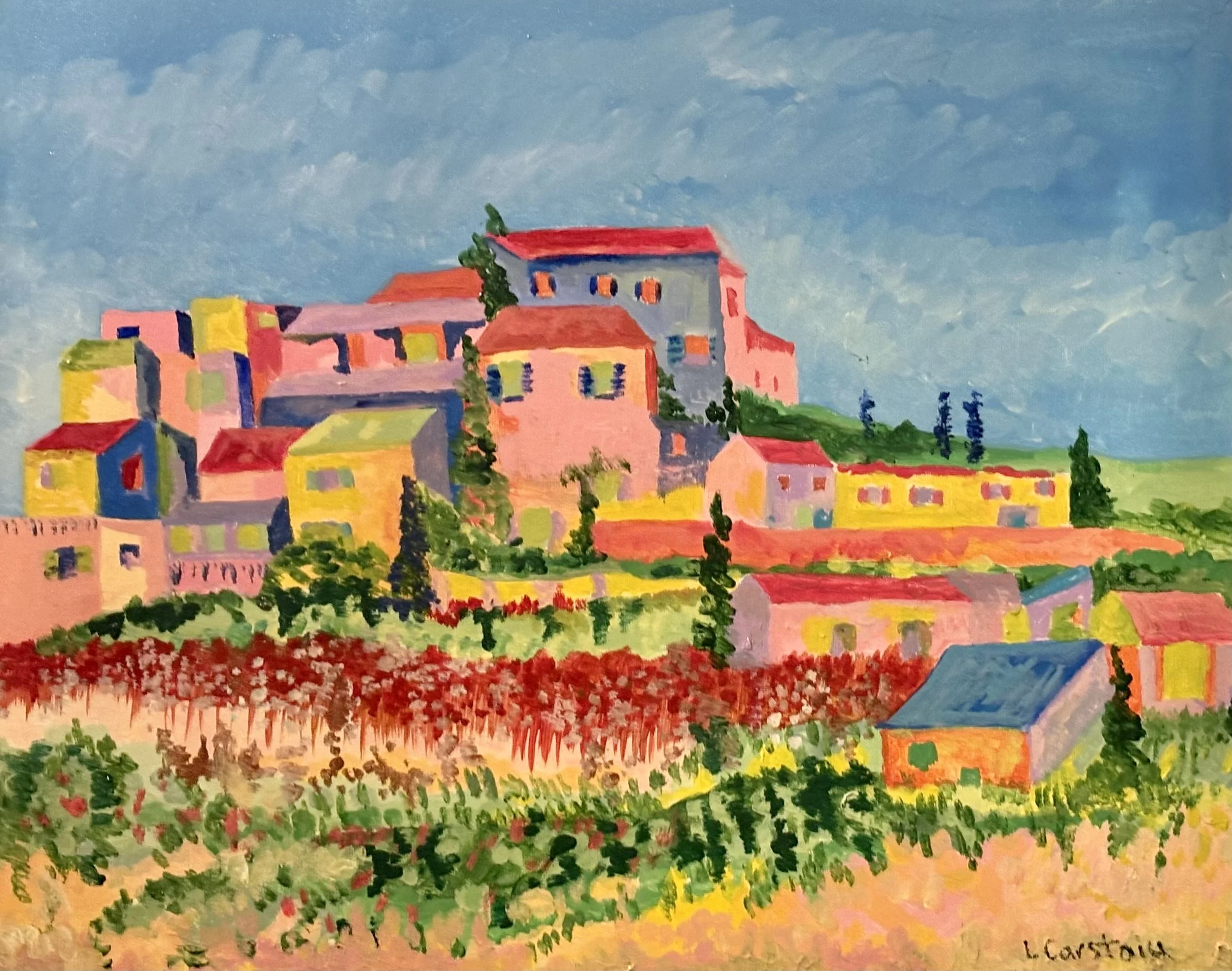 Greece - Oil on 18x24 Canvas