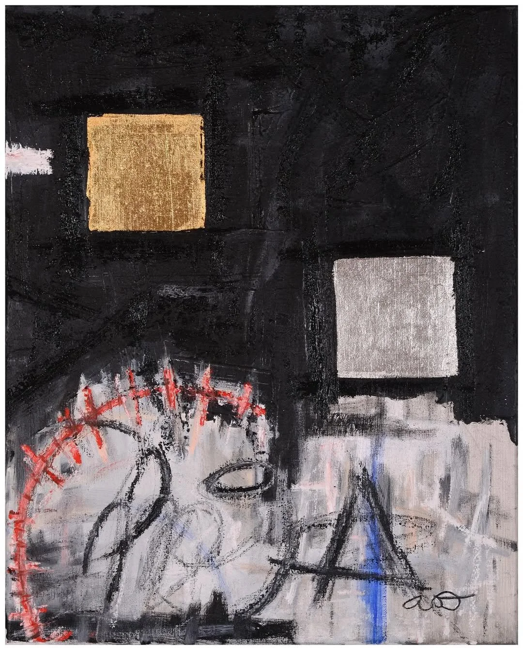 Omega - Mixed Media Acrylic on 16x20" Canvas