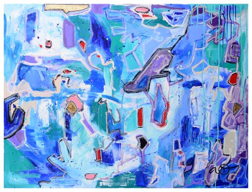 Dive Deep - Mixed Media/Acrylic
36x48 Canvas