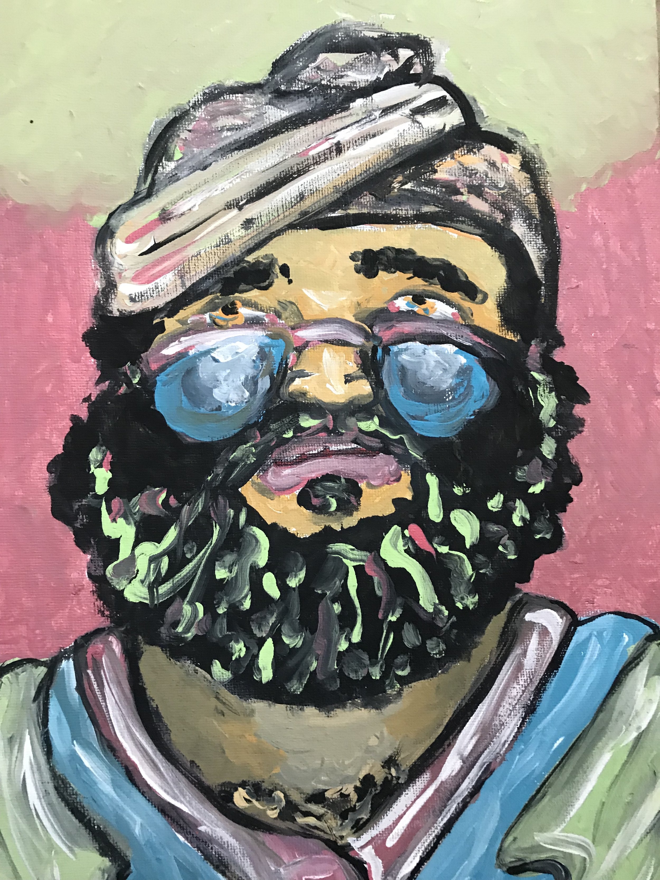 Untitled / Bloke -
Acrylic on Board