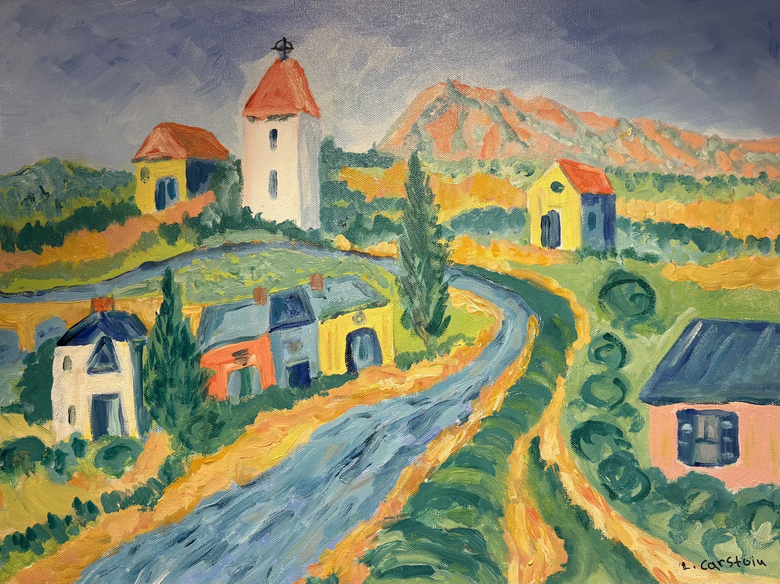 Theivers, France - Oil on 18x24 Canvas 