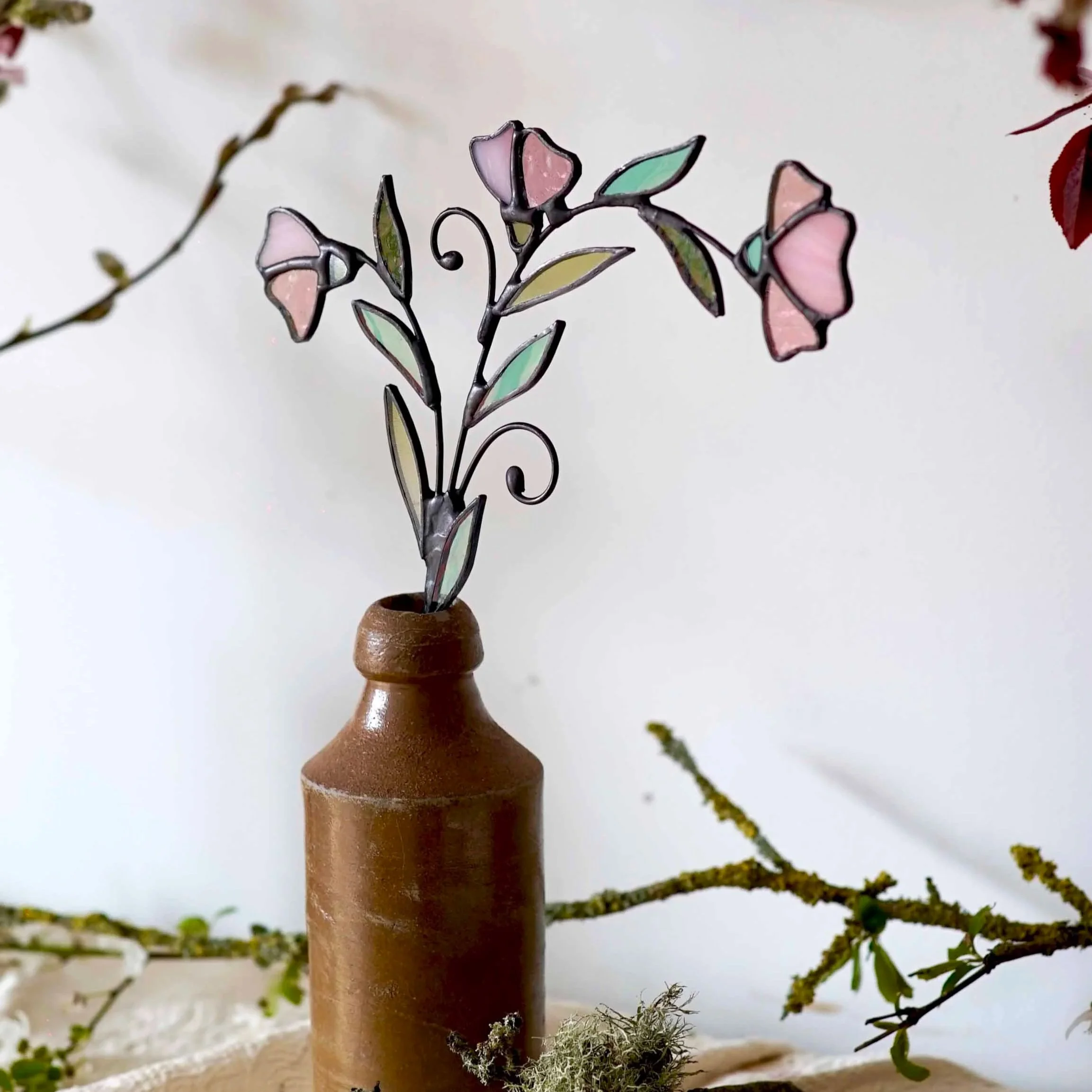 Stained Glass Sweet Pea