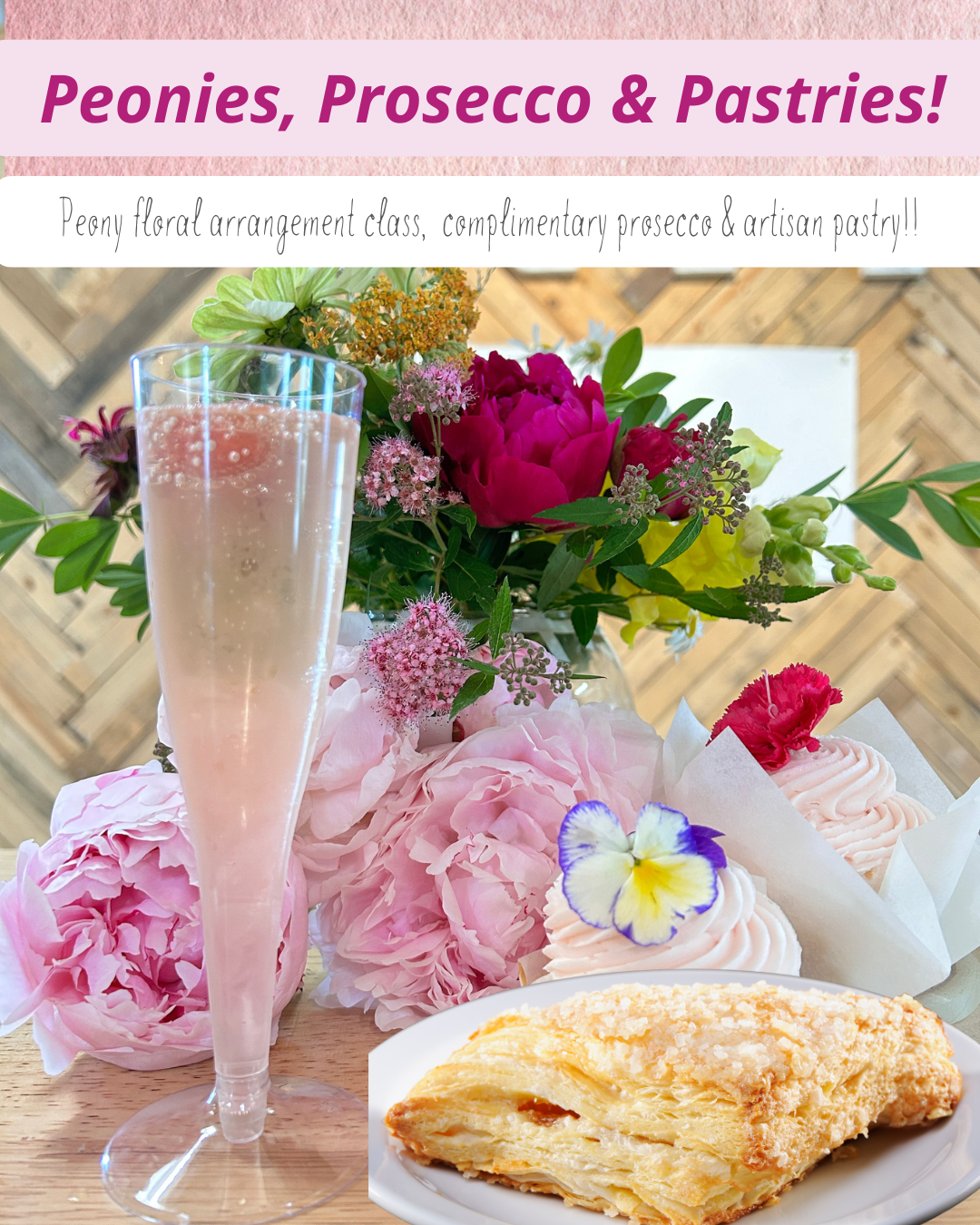 Peonies, Prosecco & Pastries
