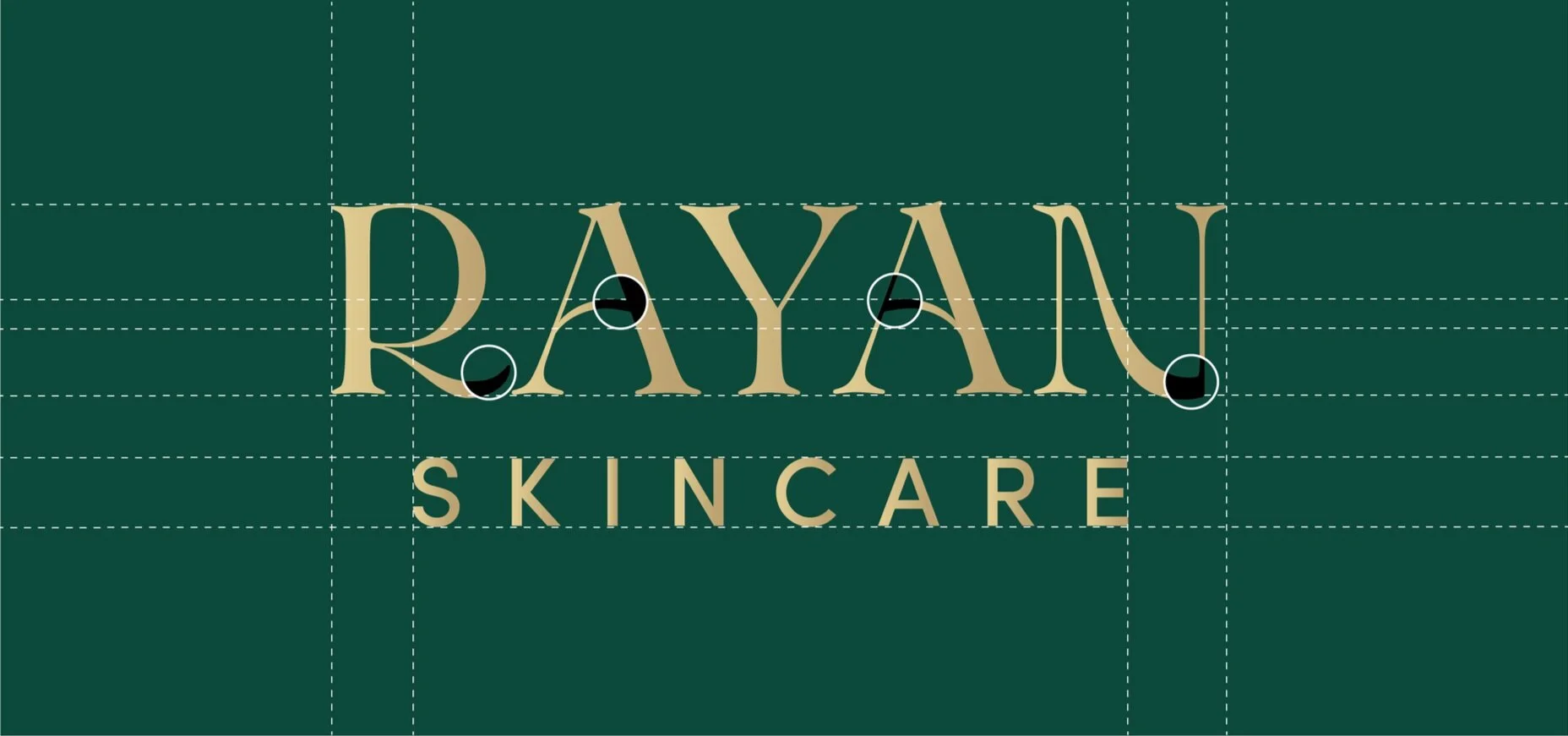 RAYAN logo featuring custom letterforms and connections.